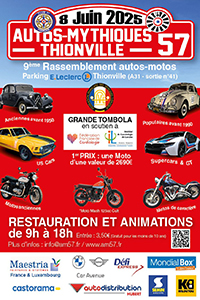 08 juin 2025 - Thionville - Autos Mythiques 57