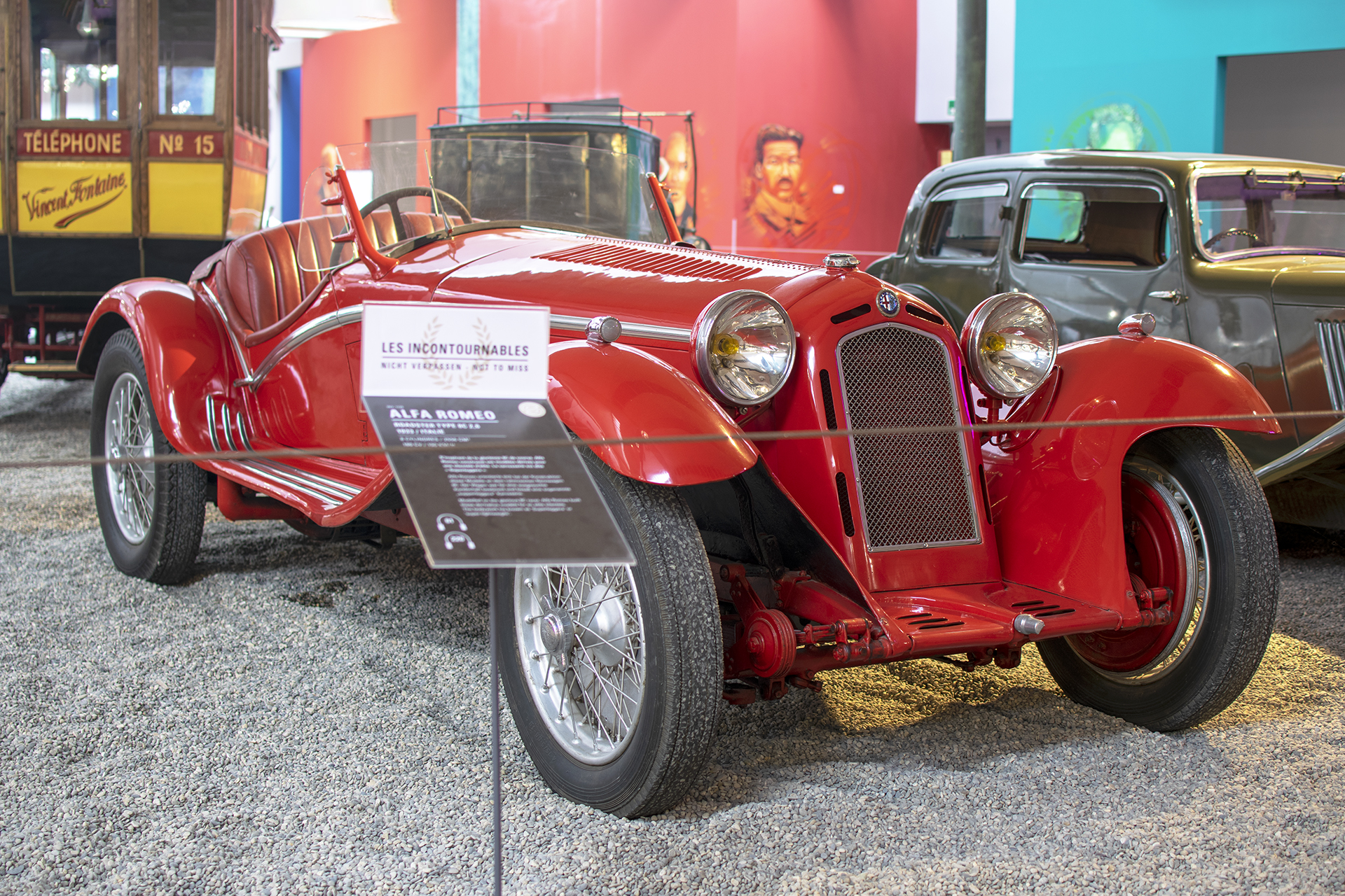 Alfa Romeo 8C 2600 roadster 1933 - Cité de l'automobile, Collection Schlumpf, Mulhouse, 2020