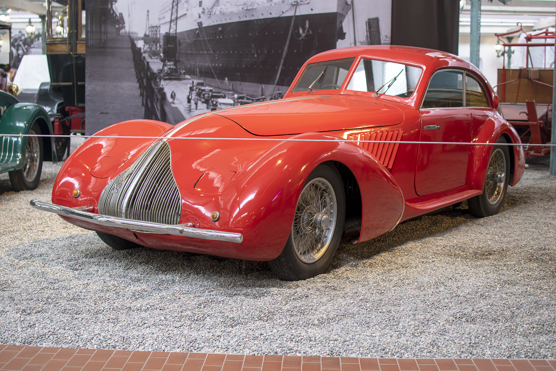 Alfa Romeo 8C 2900 A coach 1936 (recarrossé) - Cité de l'automobile, Collection Schlumpf, Mulhouse, 2020