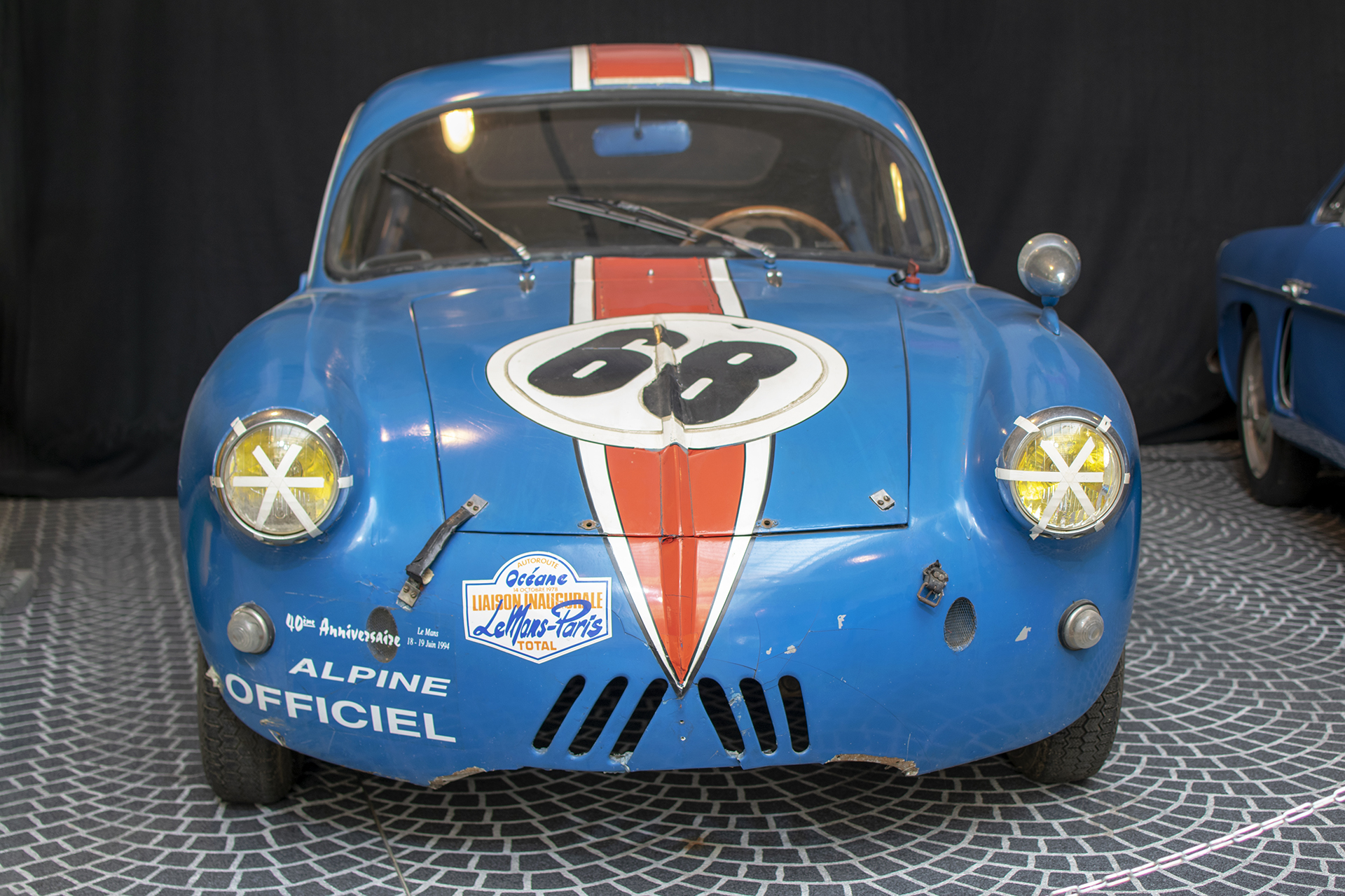 Alpine A106 front- Conservatoire National de Véhicules Historique s,Diekirch, exposition Alpine, 2022