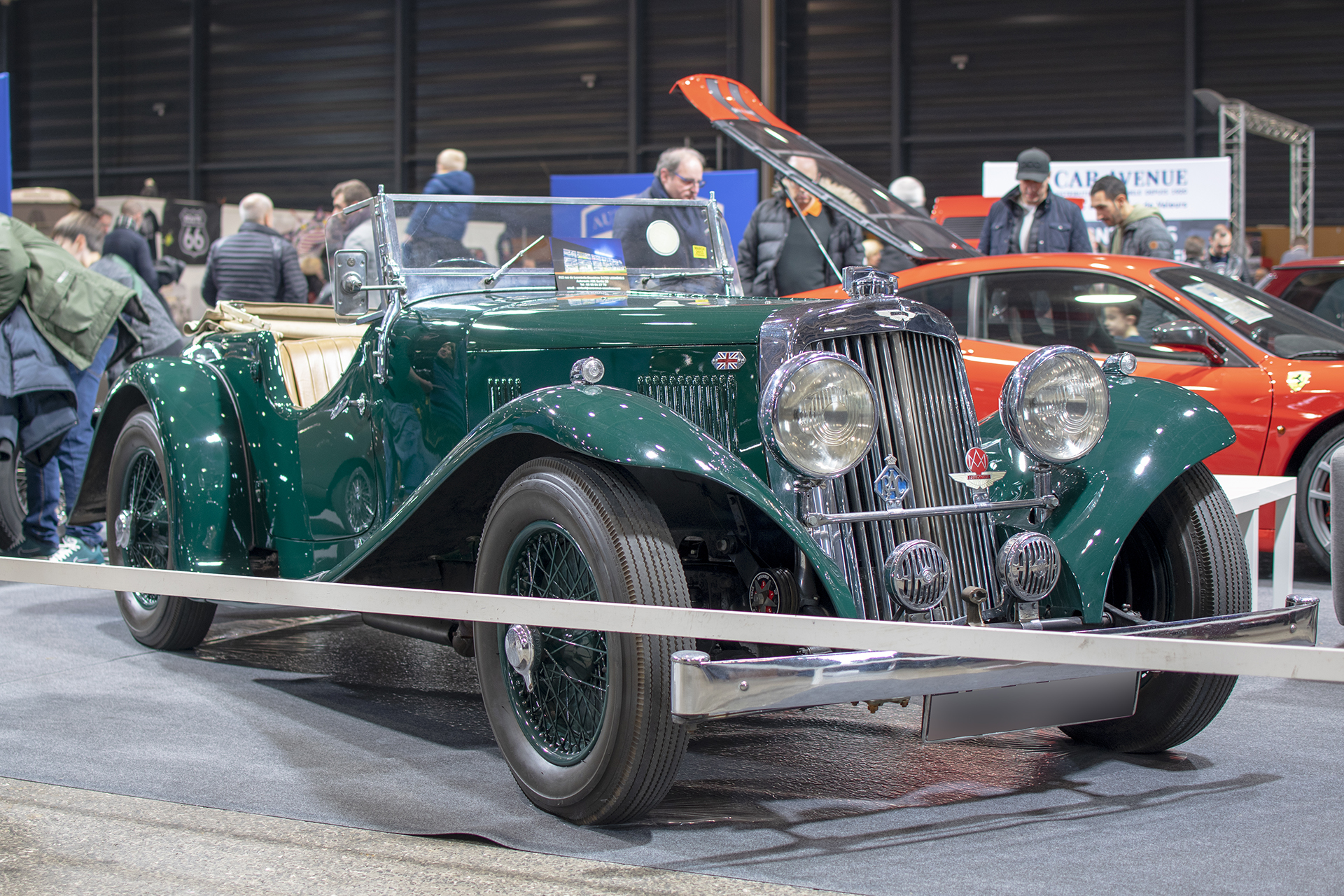 Aston Martin 15/98 1938 - Salon ,Auto-Moto Classic, Metz, 2019