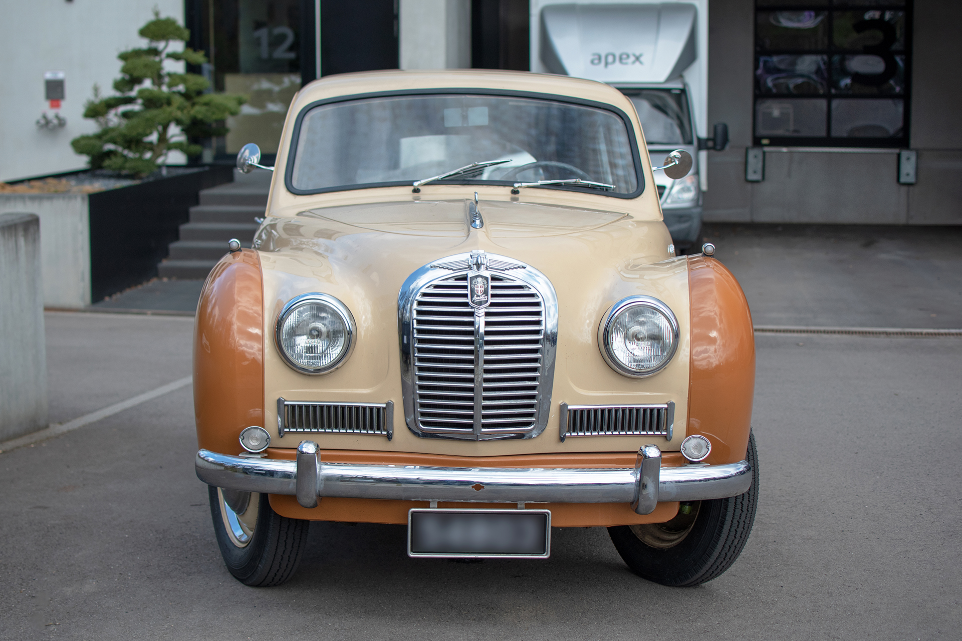 Austin A40 MKI front - LOF Oldtimers Breakfast - Contern 2023