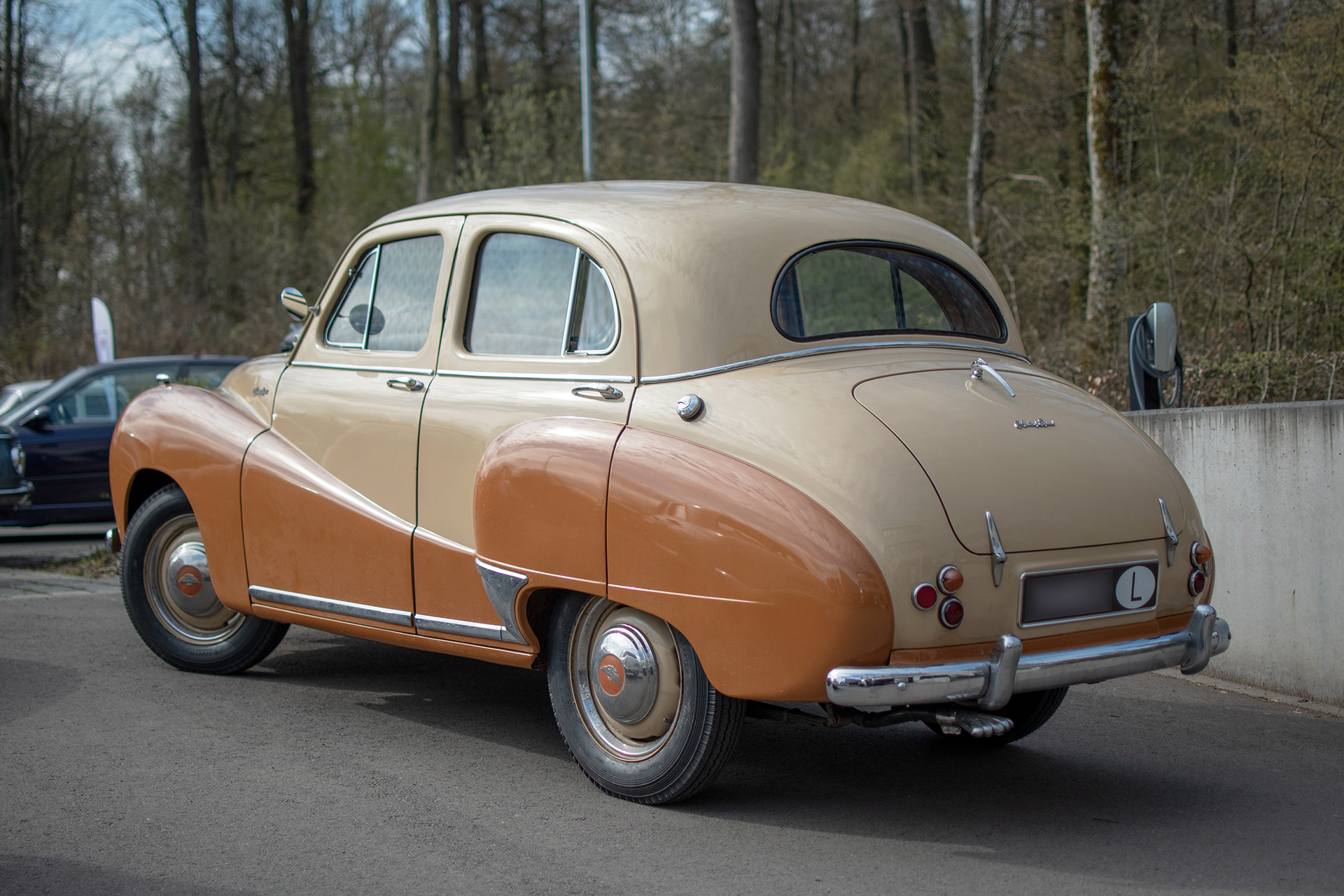 Austin A40 MKI back - LOF Oldtimers Breakfast - Contern 2023