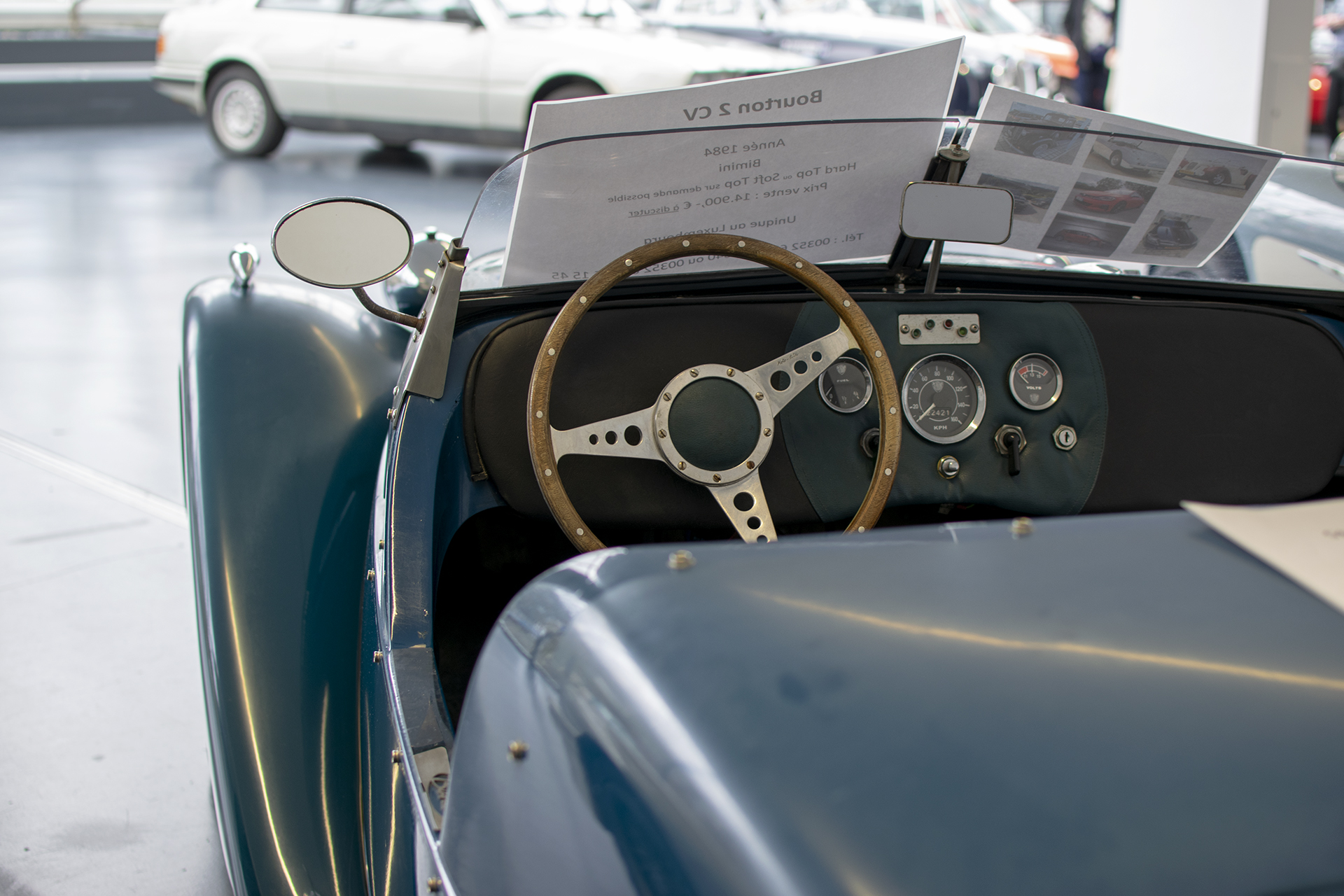 Burton 1984 cokpit - LOF, Autotojumble 2020, Luxembourg