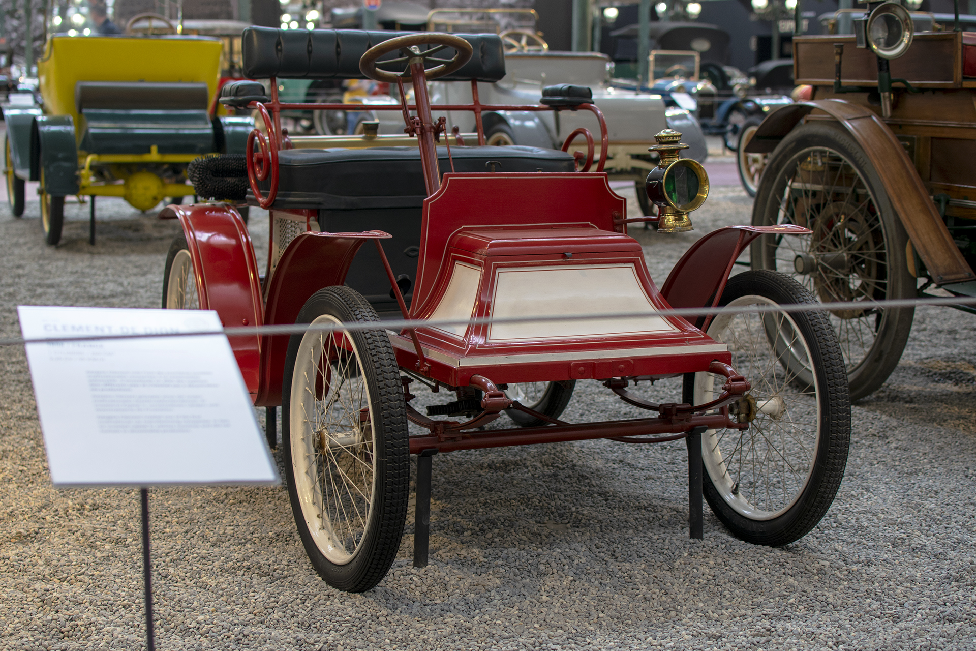 Clement De Dion phaëtonnet 1898 front - Cité de l'automobile, Collection Schlumpf, Mulhouse, 2020