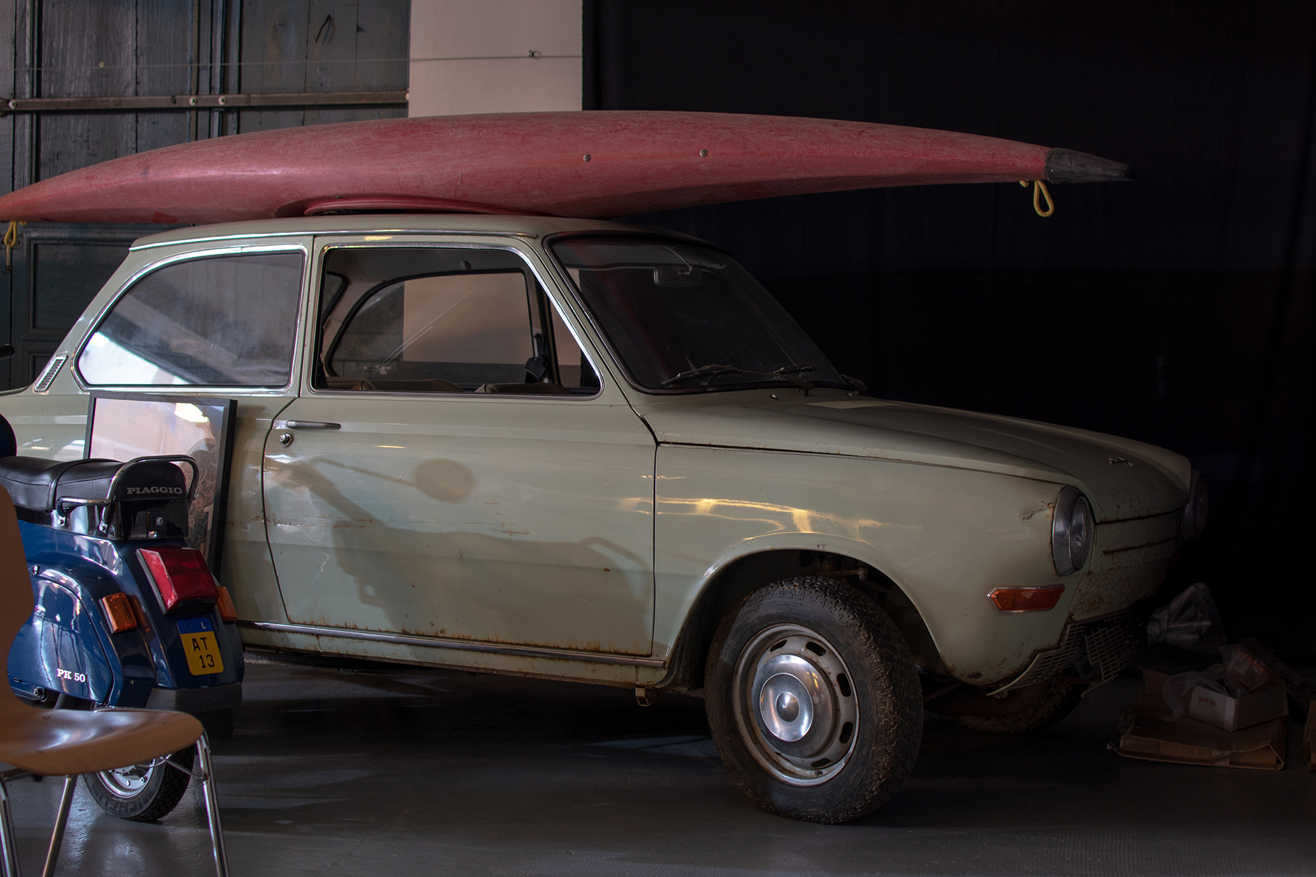 DAF 44 front - Conservatoire National de Véhicules Historiques, Diekirch, exposition Départ en Vacances, 2022-2023