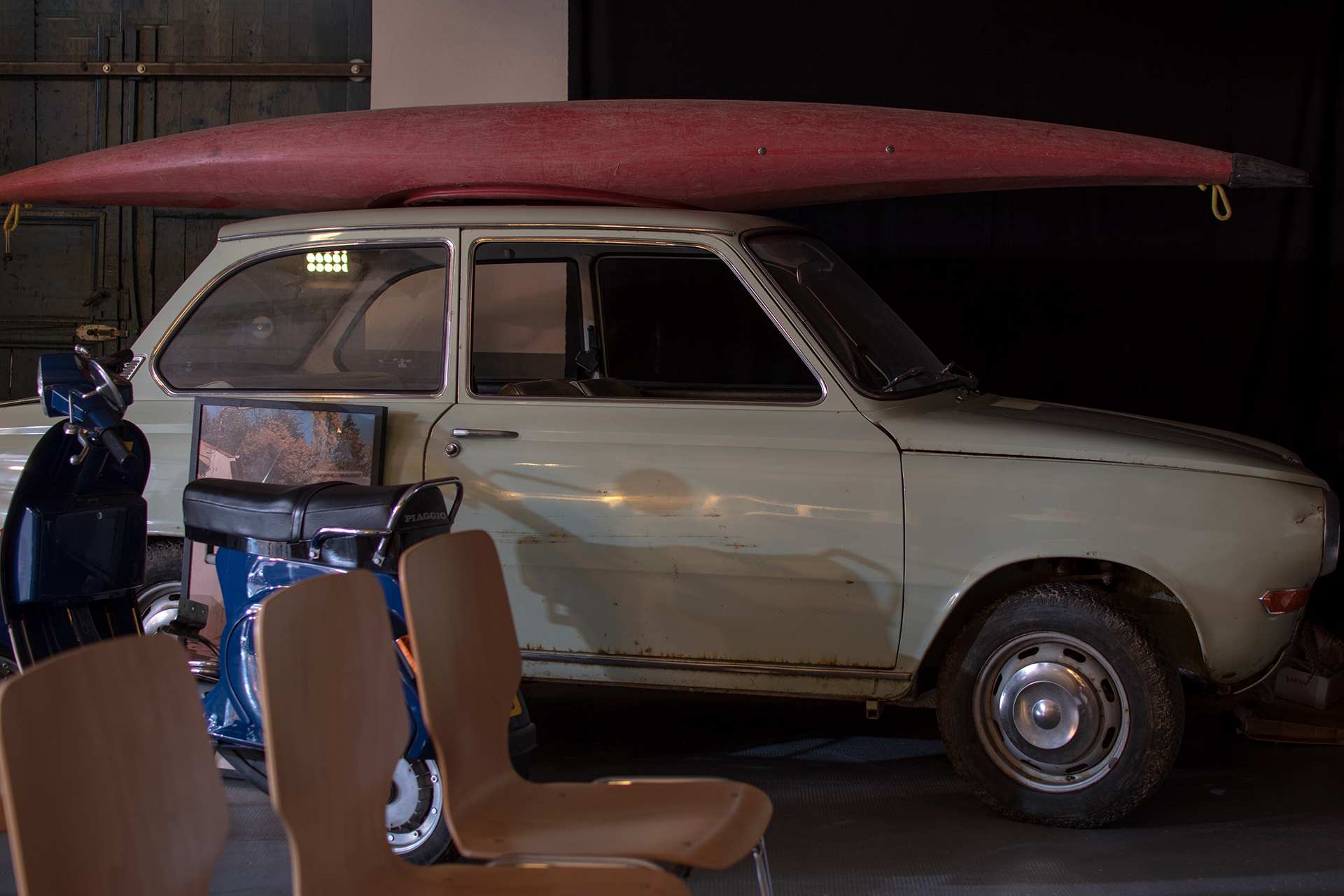 DAF 44 side - Conservatoire National de Véhicules Historiques, Diekirch, exposition Départ en Vacances, 2022-2023