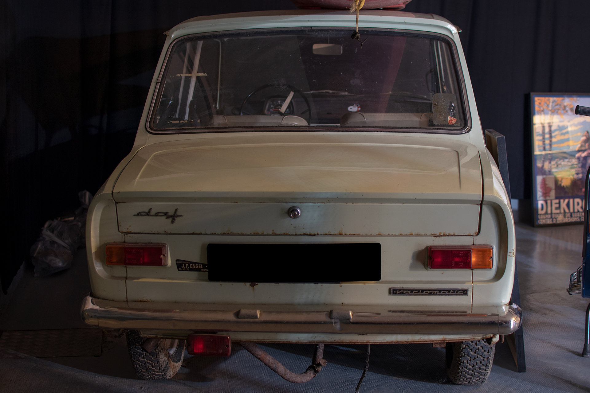 DAF 44 back - Conservatoire National de Véhicules Historiques, Diekirch, exposition Départ en Vacances, 2022-2023