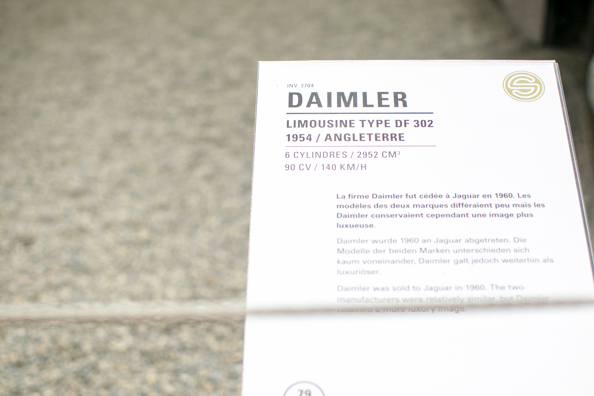 Daimler Regency DF302/3 limousine 1954 back - Cité de l'automobile, Collection Schlumpf, Mulhouse, 2020