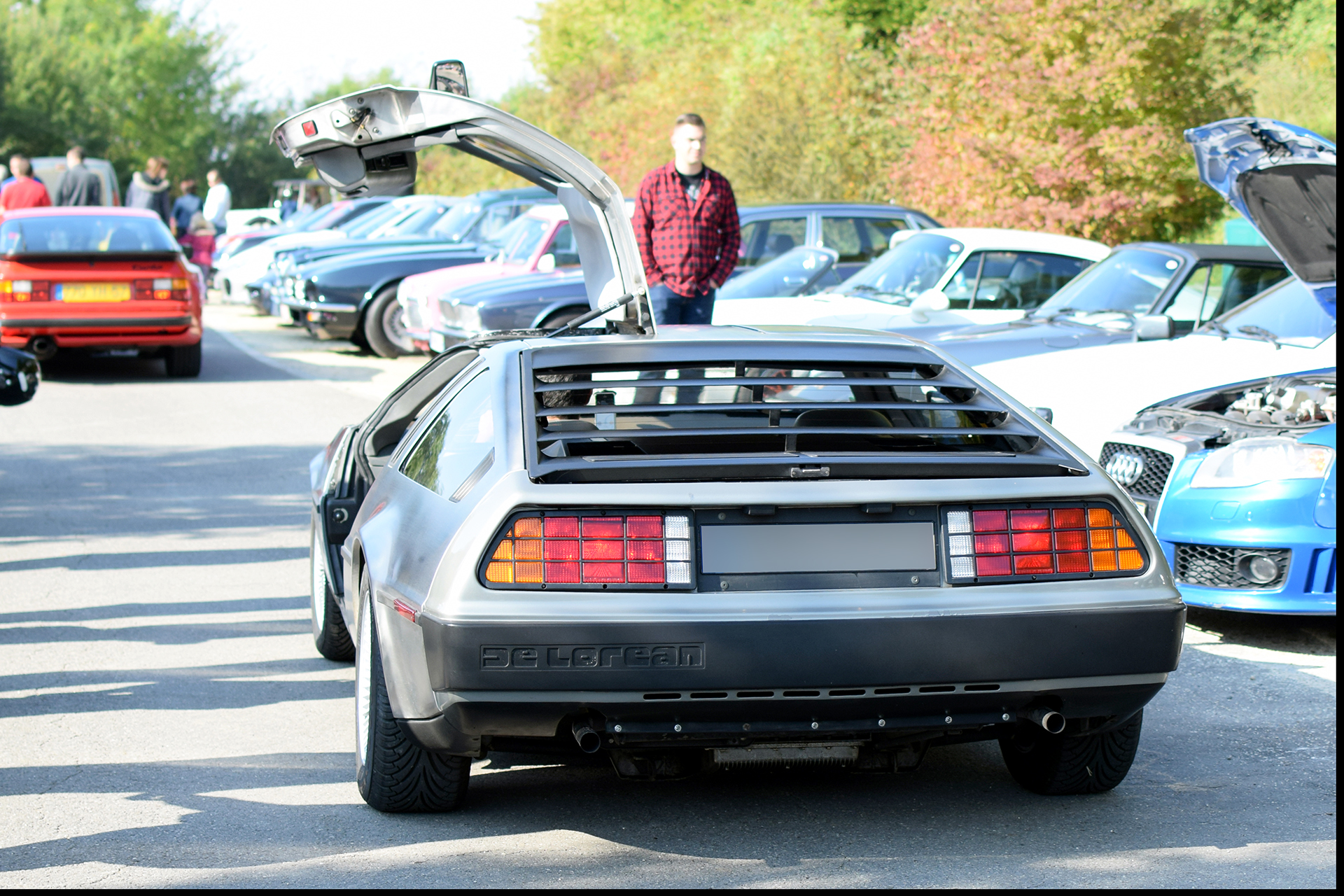 DeLorean DMC-12 back - Automania 2017, Manderen, Château de Malbrouck