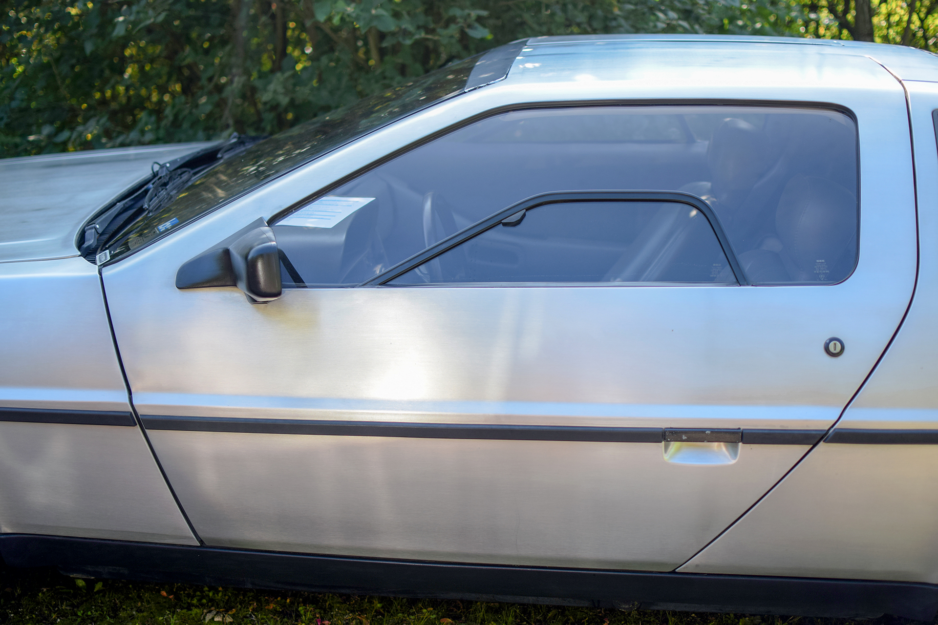 DeLorean DMC-12 window - Automania 2017, Manderen, Château de Malbrouck