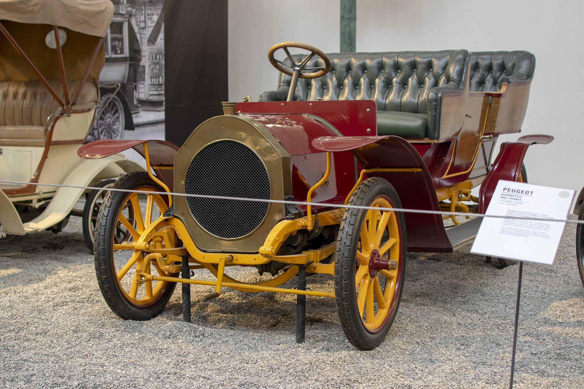 Gladiator 12 HP Double phaëton 1907 - Cité de l'automobile, Collection Schlumpf, Mulhouse, 2020