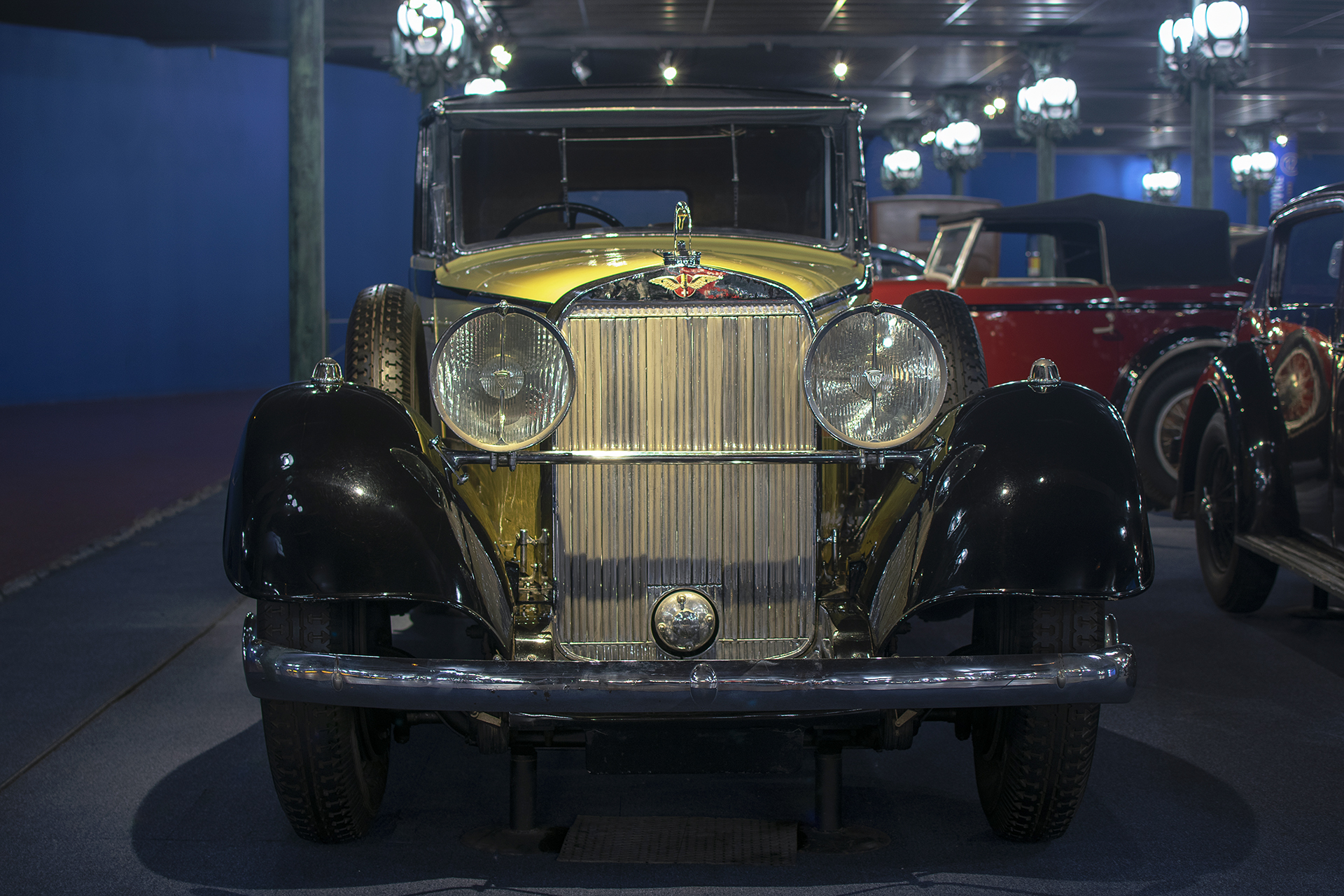 Hispano-Suiza J12 coupé Chauffeur 1934 avant - Cité de l'automobile, Collection Schlumpf, Mulhouse, 2020