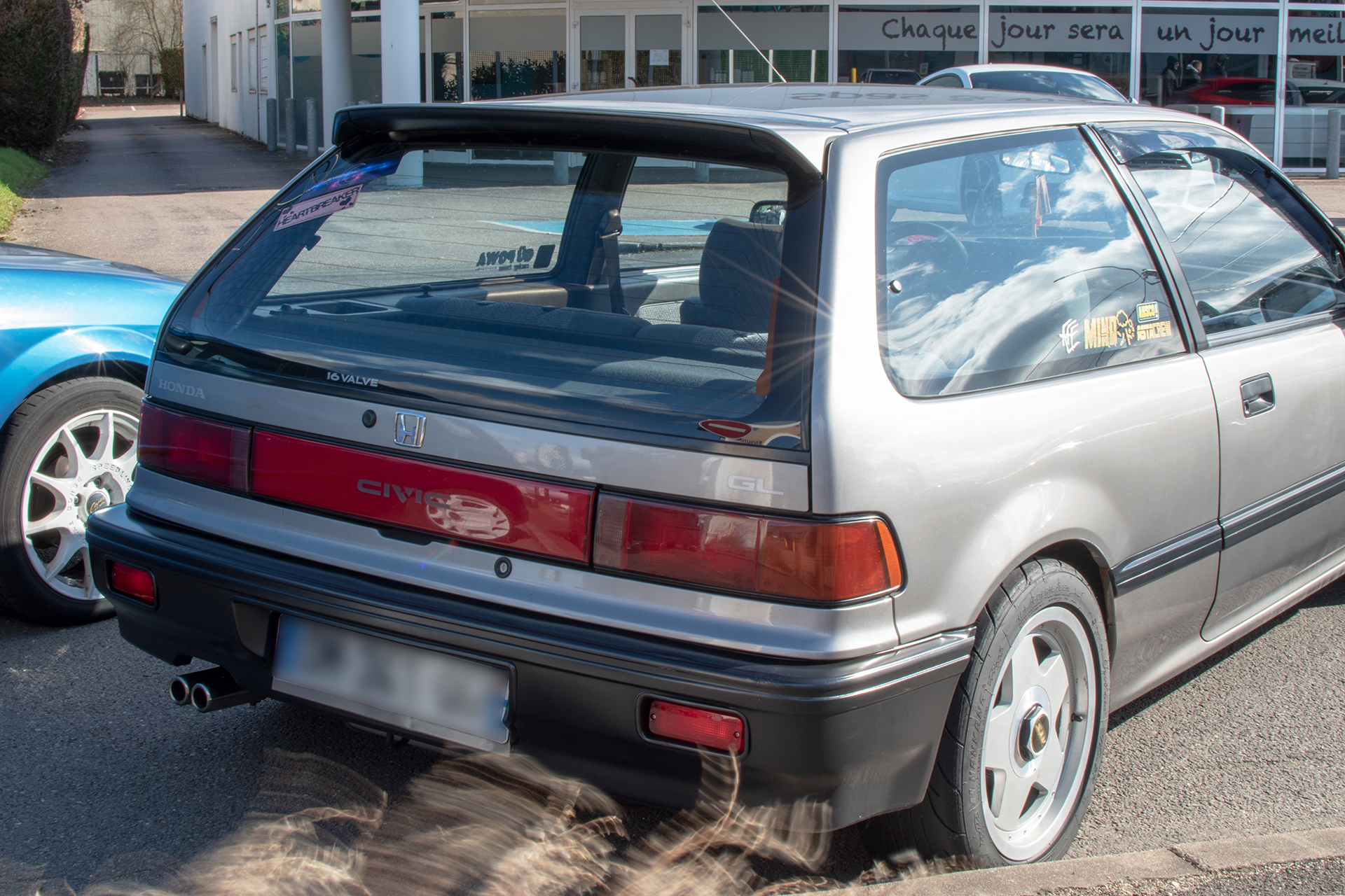 Honda Civic IV 16 GL arrière - JRS Car Passion , Paye ta crêpe , Terville , février ,2023