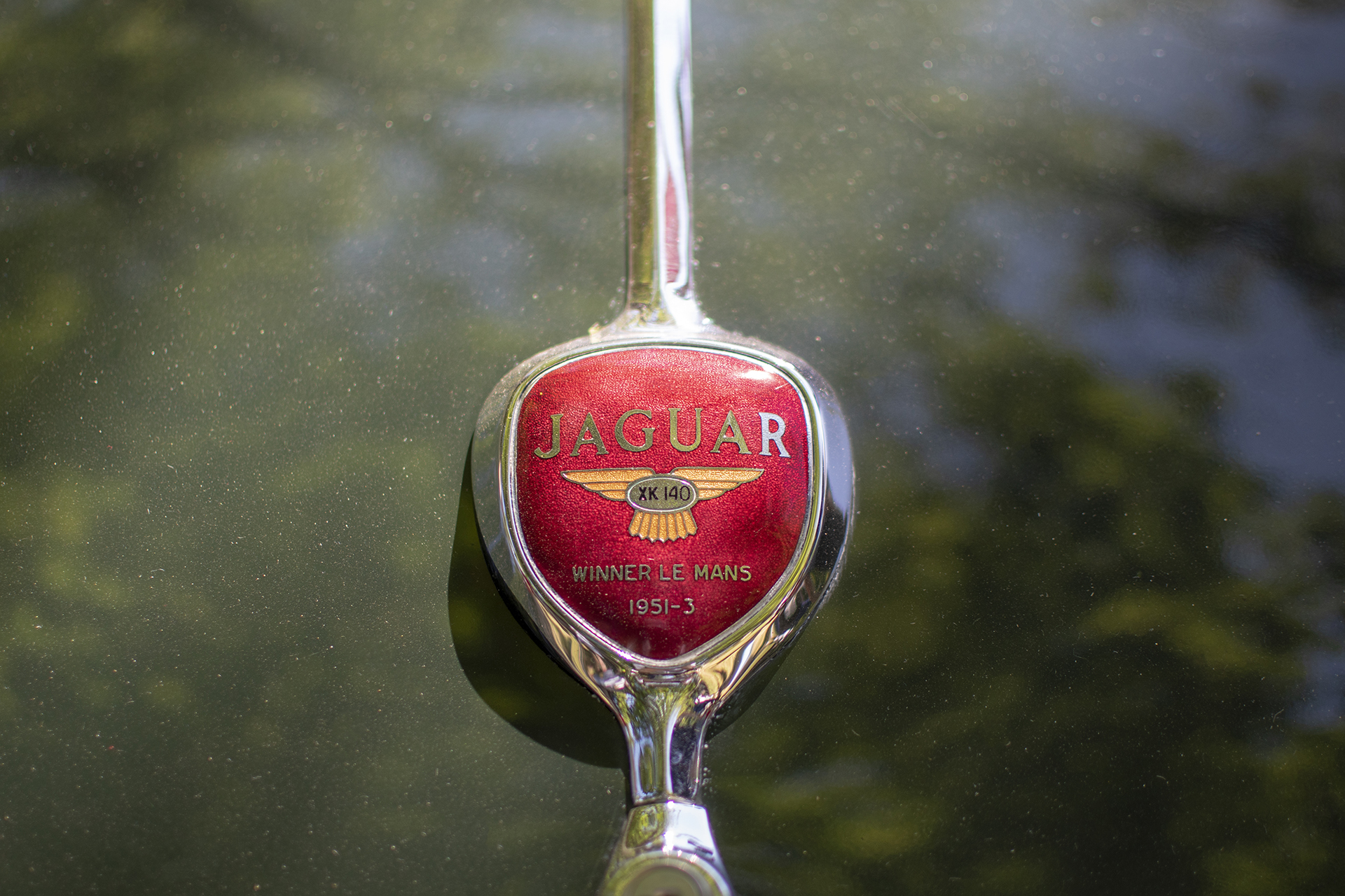 Jaguar XK140 roadster logo - Automania ,2023,Sierck-Les-Bains, Parc Valette, Fête de la St Jean