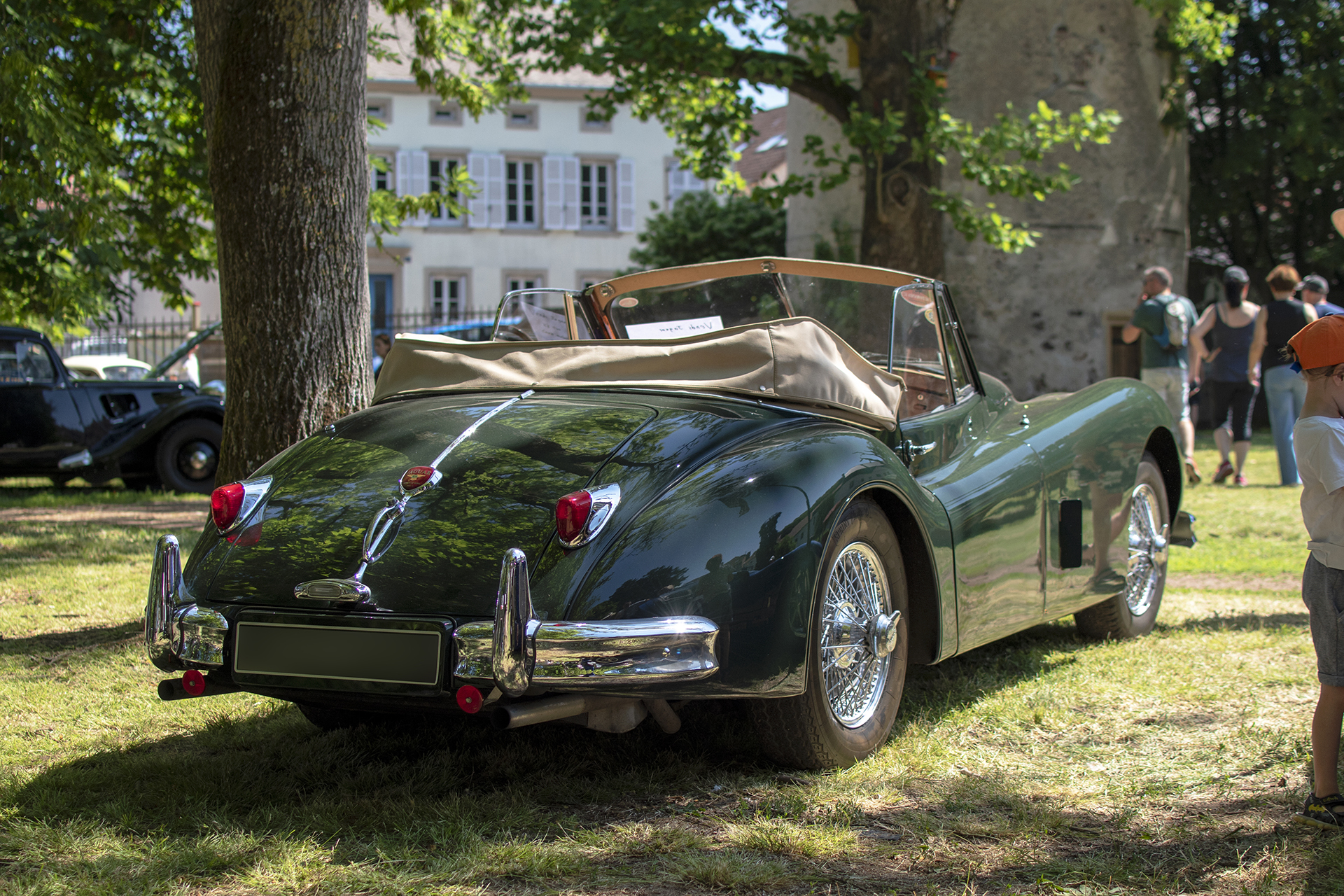 Jaguar XK140 roadster arrière - Automania ,2023,Sierck-Les-Bains, Parc Valette, Fête de la St Jean