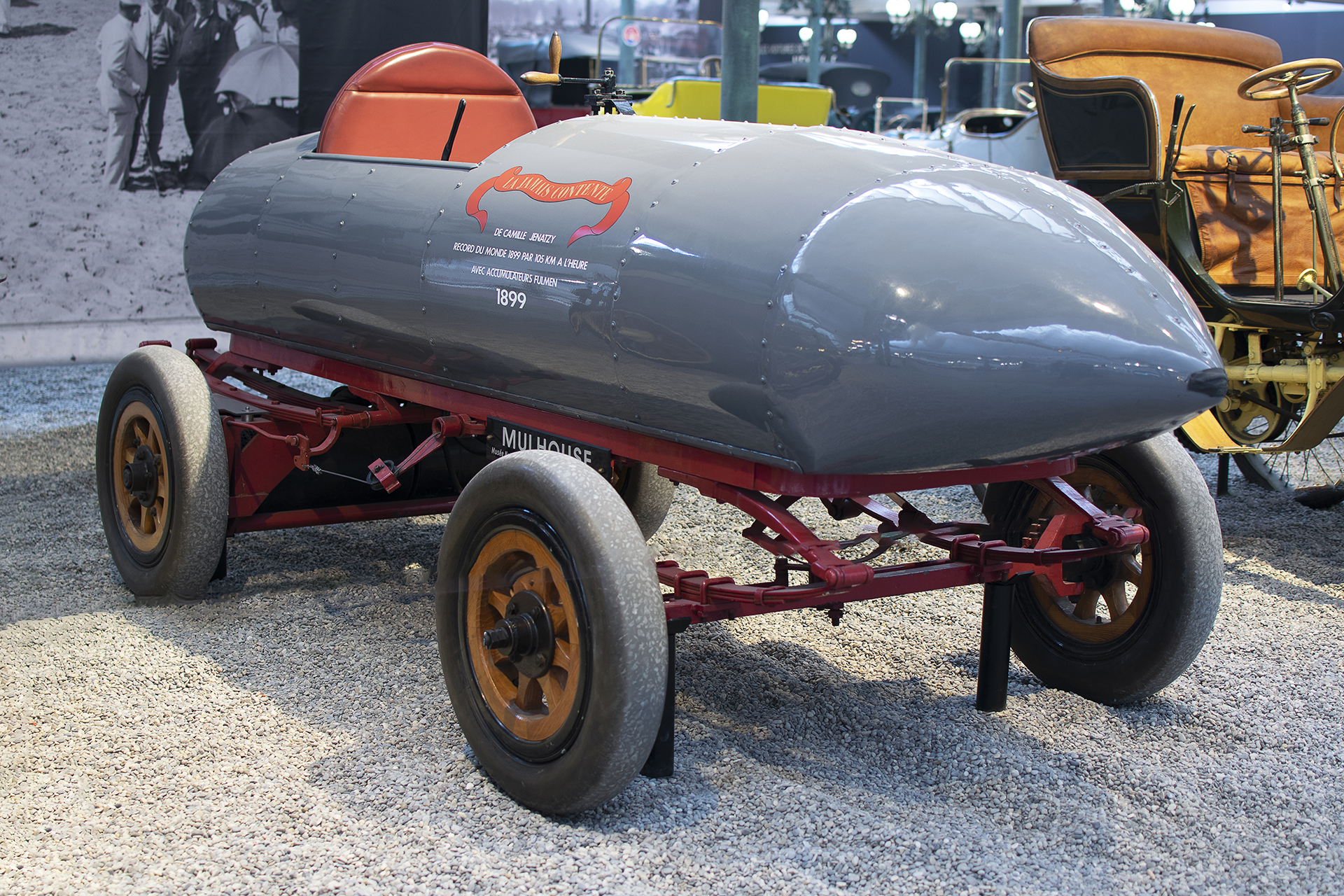 Jenatzy La Jamais contente (réplique) - Cité de l'automobile, Collection Schlumpf, Mulhouse, 2020