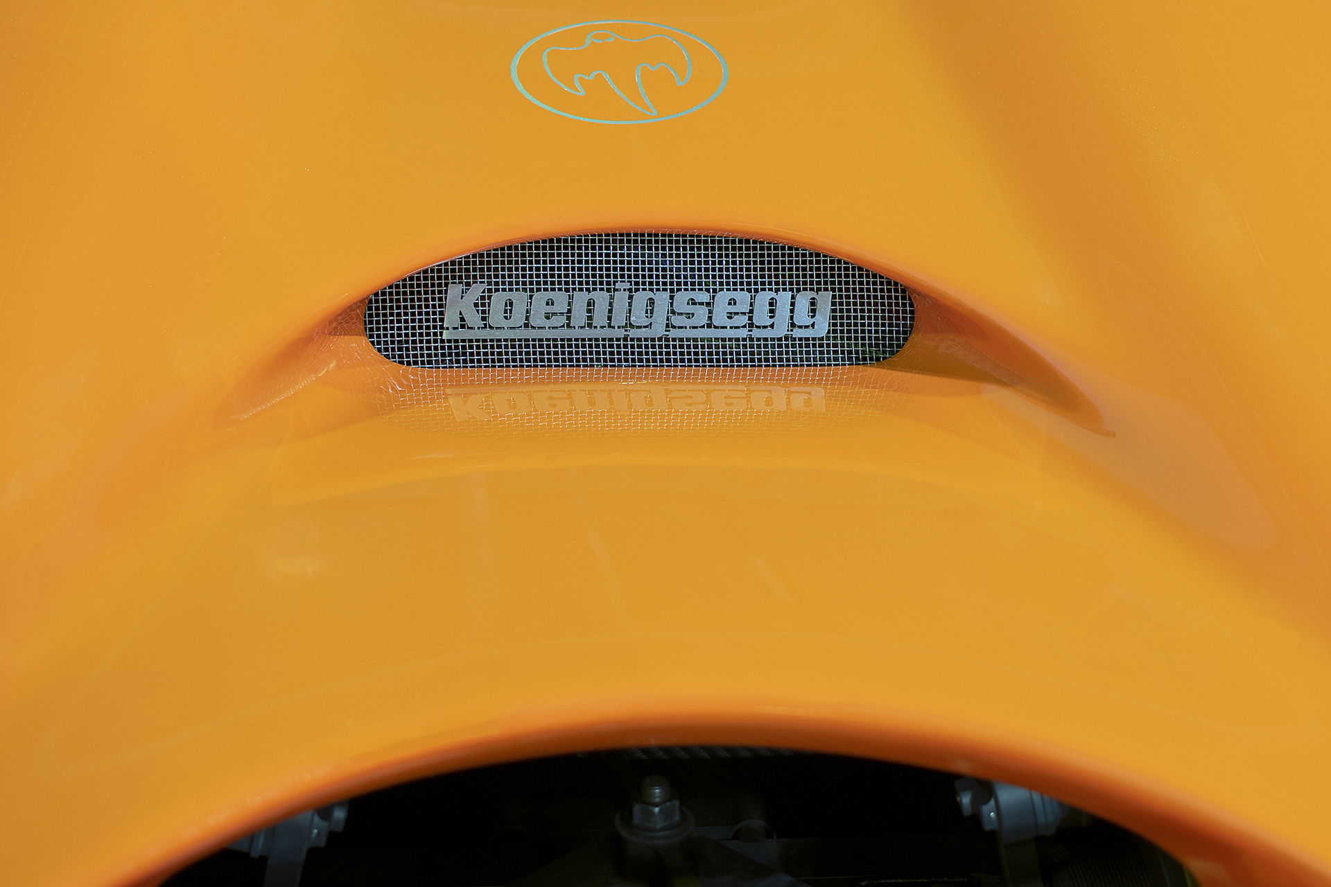 Koenigsegg CCR logo - International Motor Show Luxembourg  2021