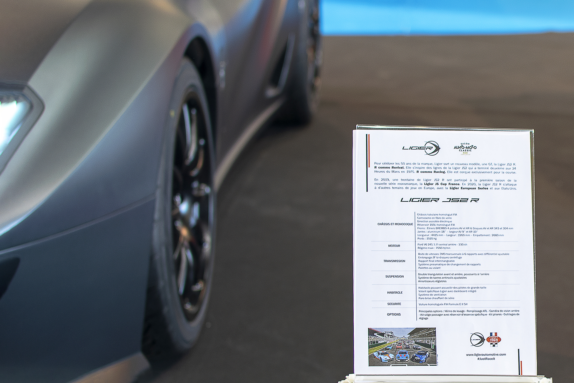 Ligier JS2R infos - Salon ,Auto-Moto Classic, Metz, 2019