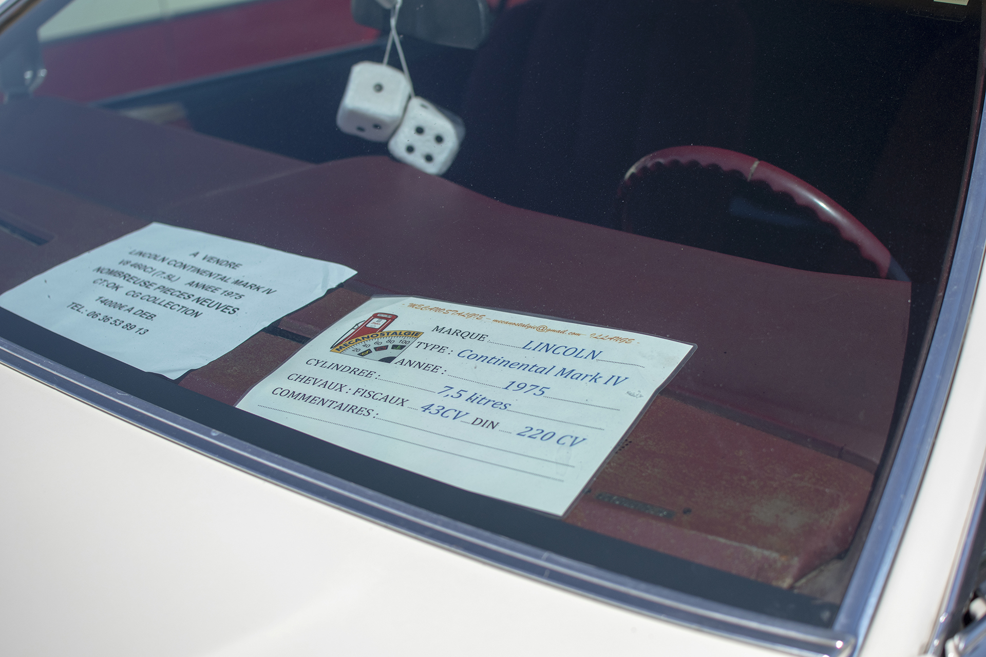 Lincoln Continental V 1975 infos - Autos Mythiques 57, Thionville, 2023