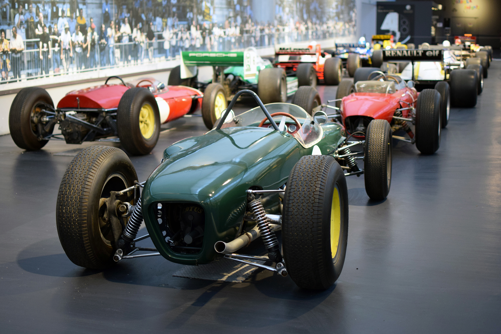 Lotus 18 monoplace F1 1961 arrière - Cité de l'automobile, Collection Schlumpf, Mulhouse 