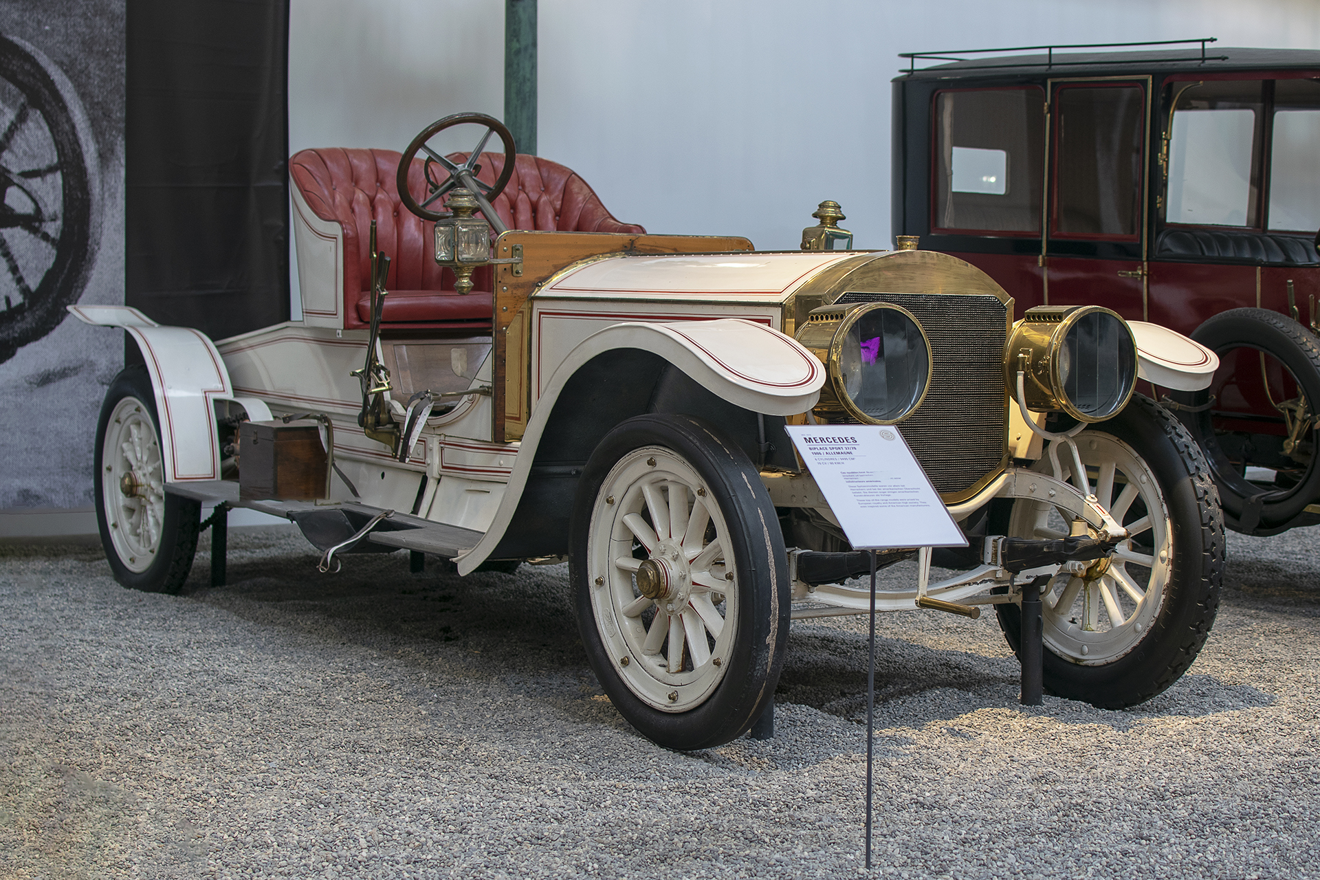 Mercedes 37/70 biplace sport 1906 - Cité de l'automobile, Collection Schlumpf, Mulhouse, 2020