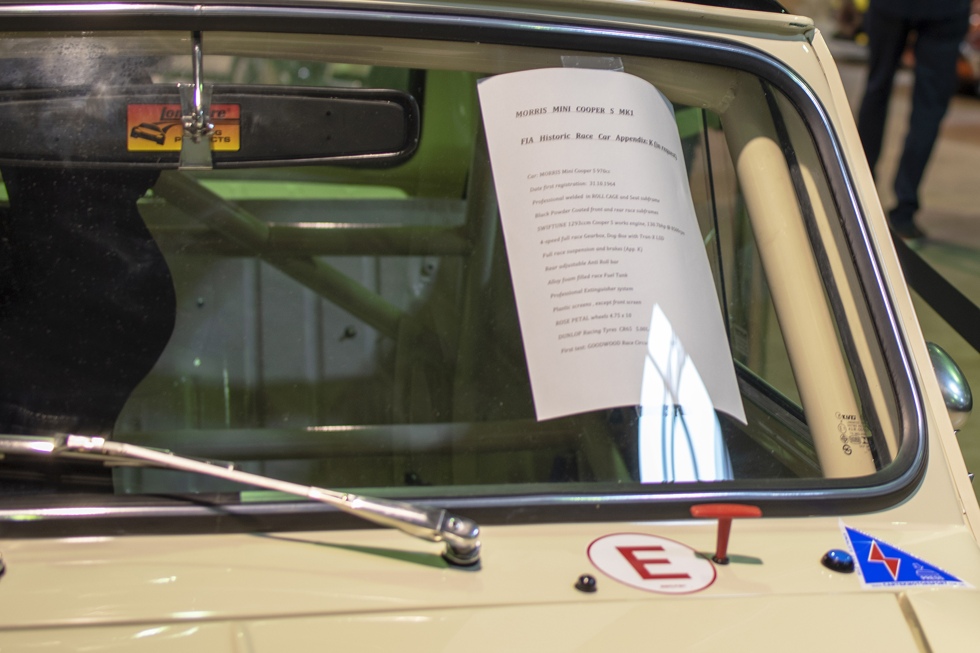 Mini I Cooper S infos - Auto Jumble ,2025, Luxembourg, all thing classic