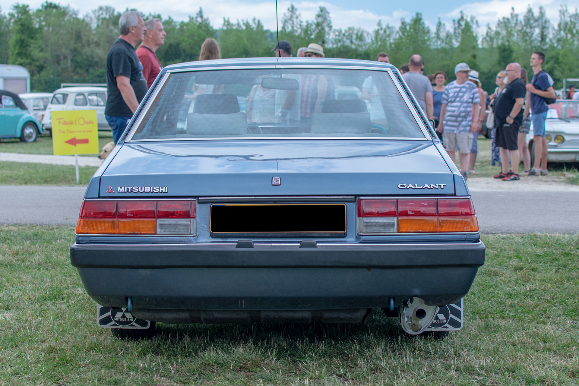 Mitsubishi Galant A160 1982 back - Retro Meus'Auto 2022, Heudicourt, Lac de la Madine