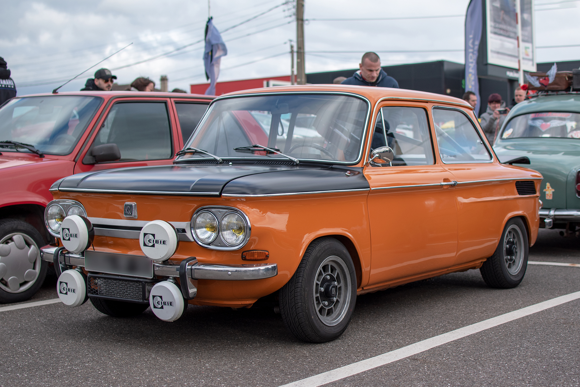 Titre * NSU Prinz 1000 TTS - JRS Car Passion , Paye ta crêpe , Terville , février ,2023