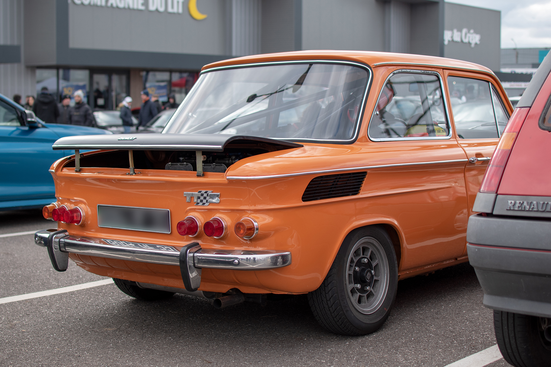 Titre * NSU Prinz 1000 TTS arrière - JRS Car Passion , Paye ta crêpe , Terville , février ,2023