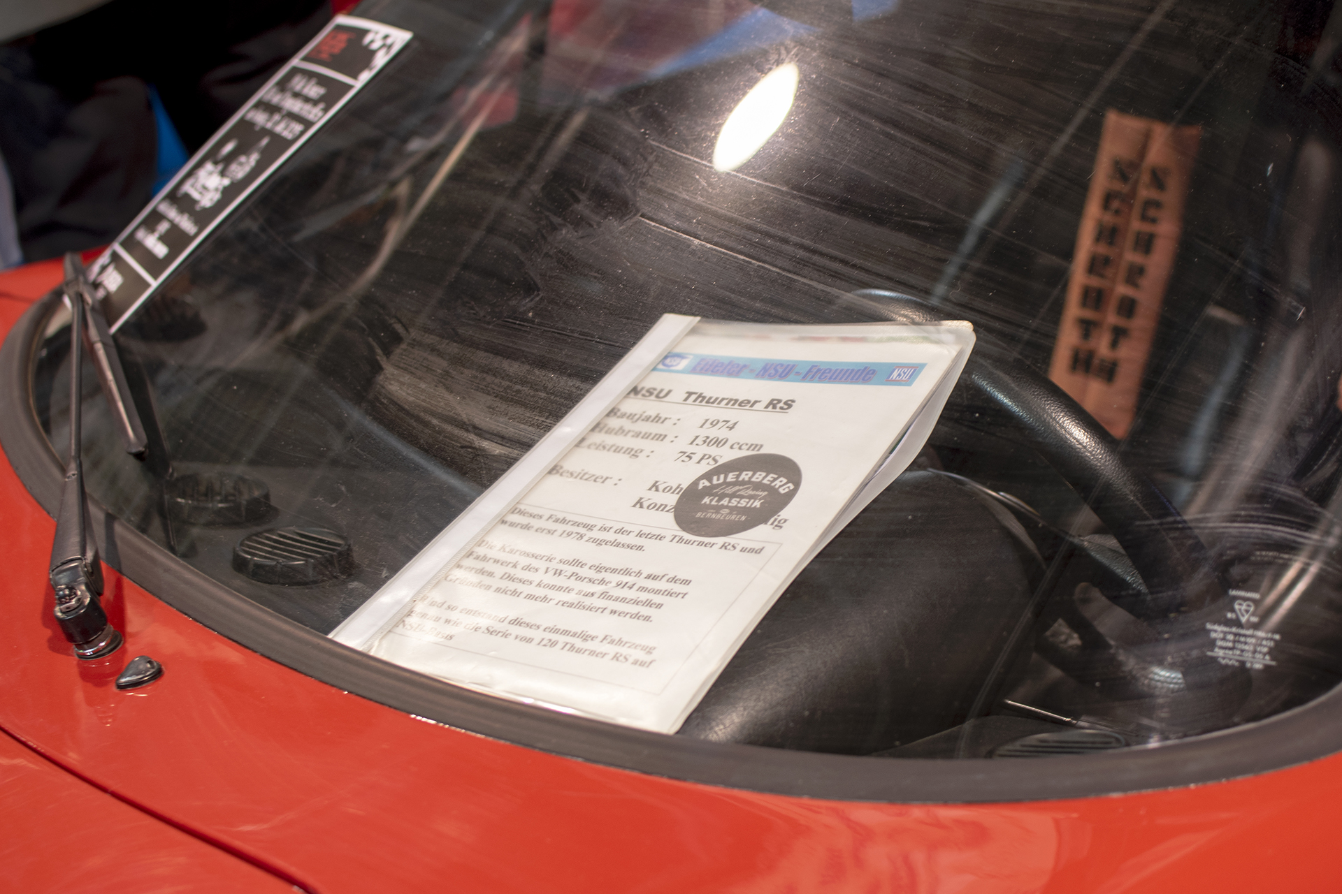 NSU Thurner RS 1974 infos - Auto Jumble ,2025, Luxembourg, all thing classic