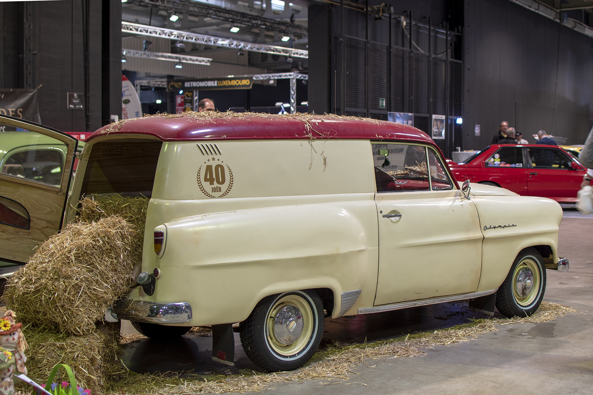 Opel Olympia Rekord 1955 arrière - Auto Jumble ,2025, Luxembourg, all thing classic