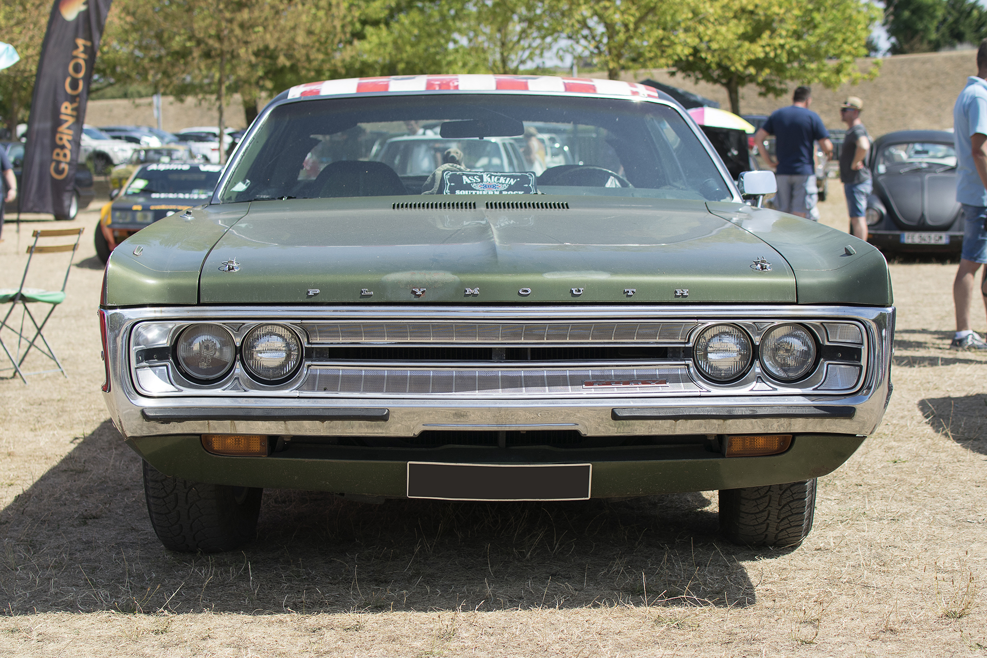 Plymouth Fury V avant - Rêve américain, Balastière Meeting, Hagondange, 2019