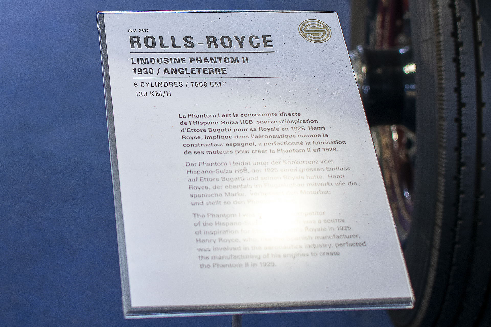 Rolls-Royce Phantom II limousine 1930 - Cité de l'automobile, Collection Schlumpf, Mulhouse, 2020