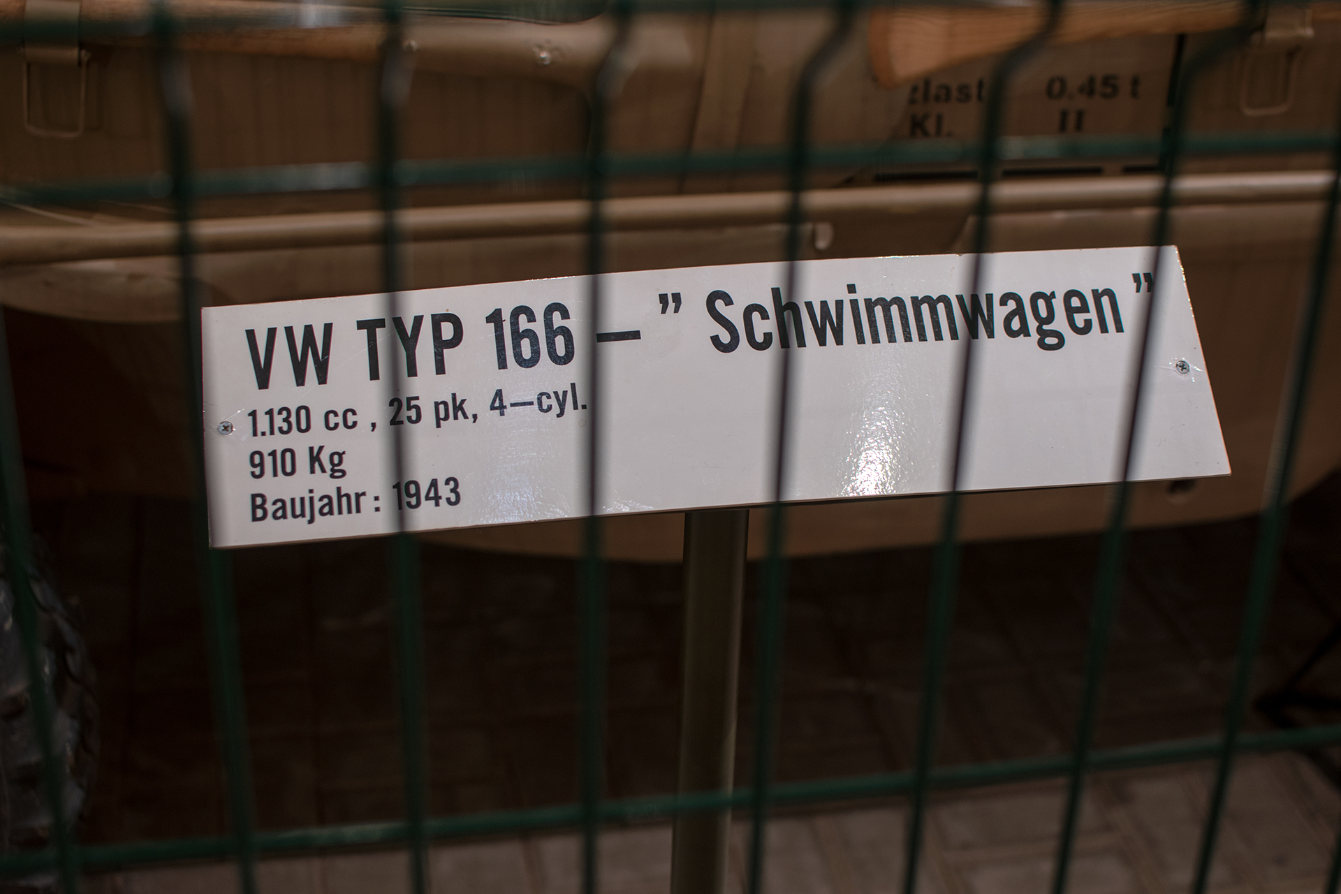 Volkswagen type 166 infos - Schwimmwagen 1943 - Musée National d'Histoire Militaire, Diekirch