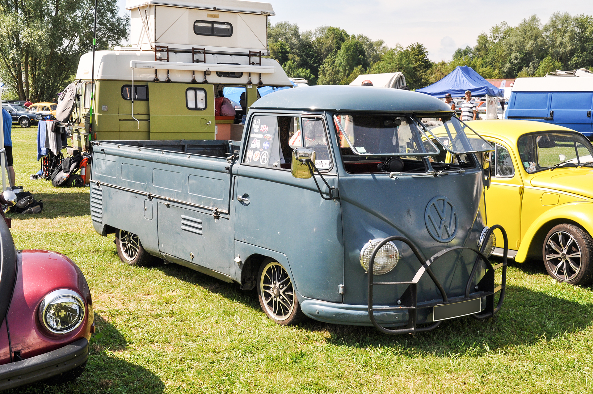 Volkswagen Combi T1 pick-up - Rétro Meus'Auto 2018, Lac de la Madine