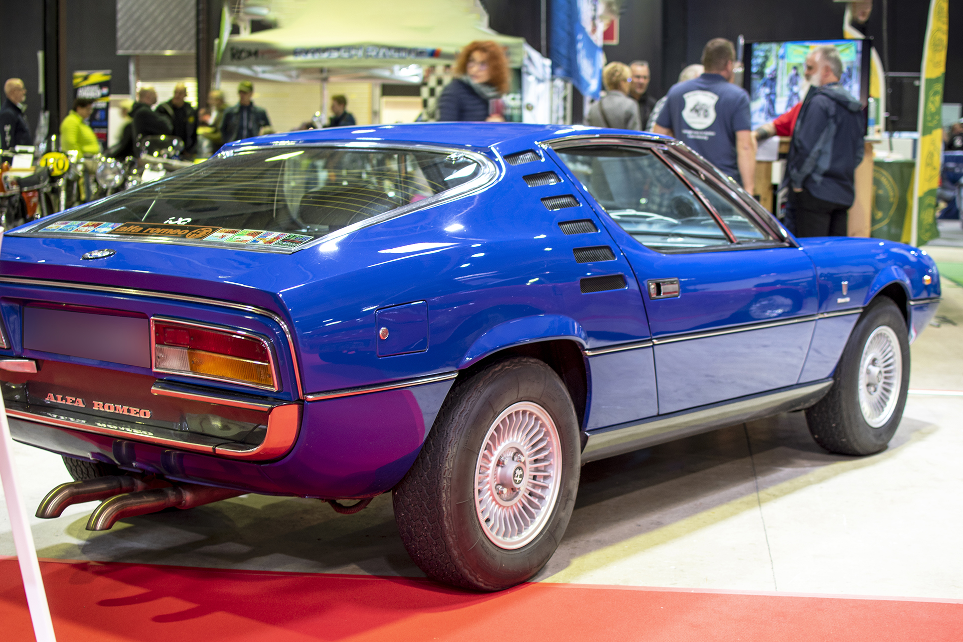 Alfa Romeo Montreal 1971 arrière  - Auto Jumble ,2024, Luxembourg, all thing classic