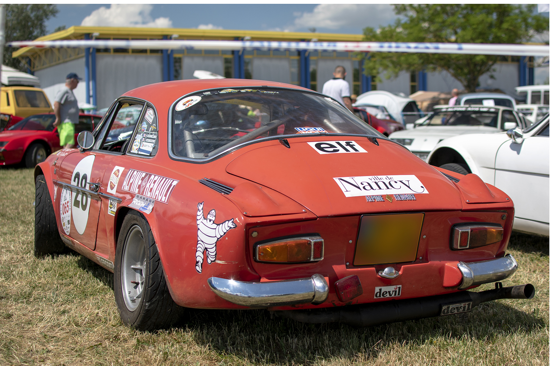 Alpine A110 1300 de compétition (Bozzetti-Da Silva) - Rétro Meus'Auto ,2023, Heudicourt, Lac de la Madine