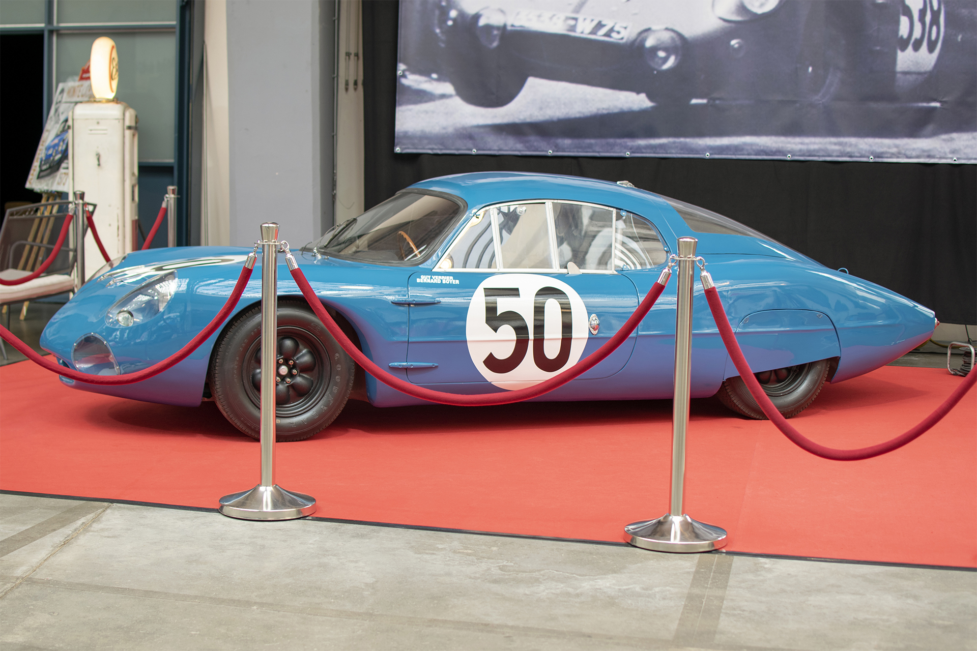 Alpine M63 (Verrier,Boyer) côté - Conservatoire National de Véhicules Historique s,Diekirch, exposition Alpine, 2022