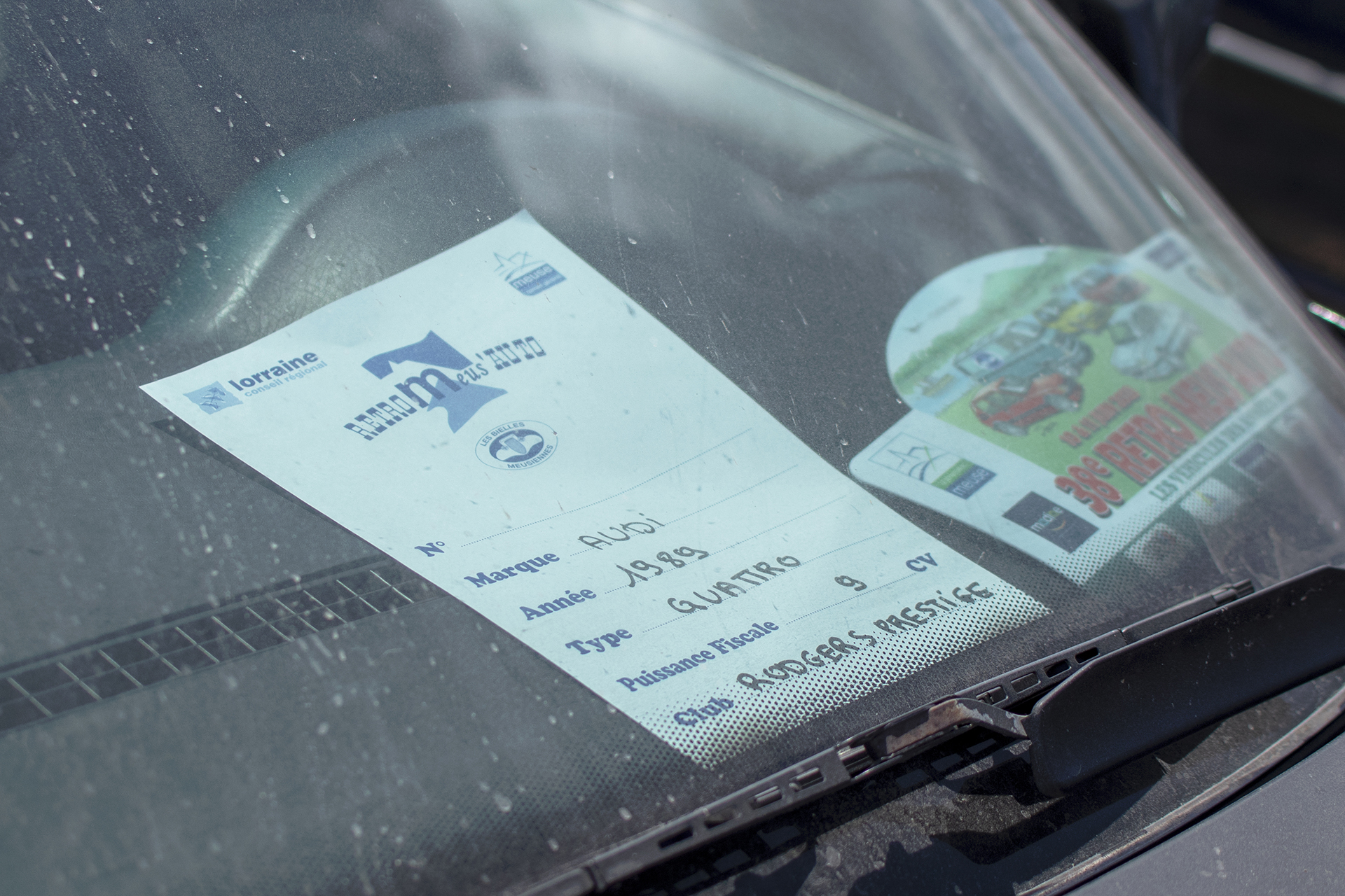 Audi Sport Quattro 1989 infos - Rétro Meus'Auto ,2023, Heudicourt, Lac de la Madine