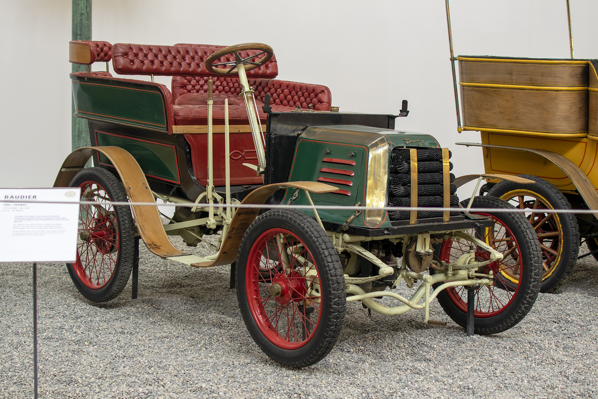 Baudier 3 HP tonneau 1900 - Cité de l'automobile, Collection Schlumpf, Mulhouse, 2020
