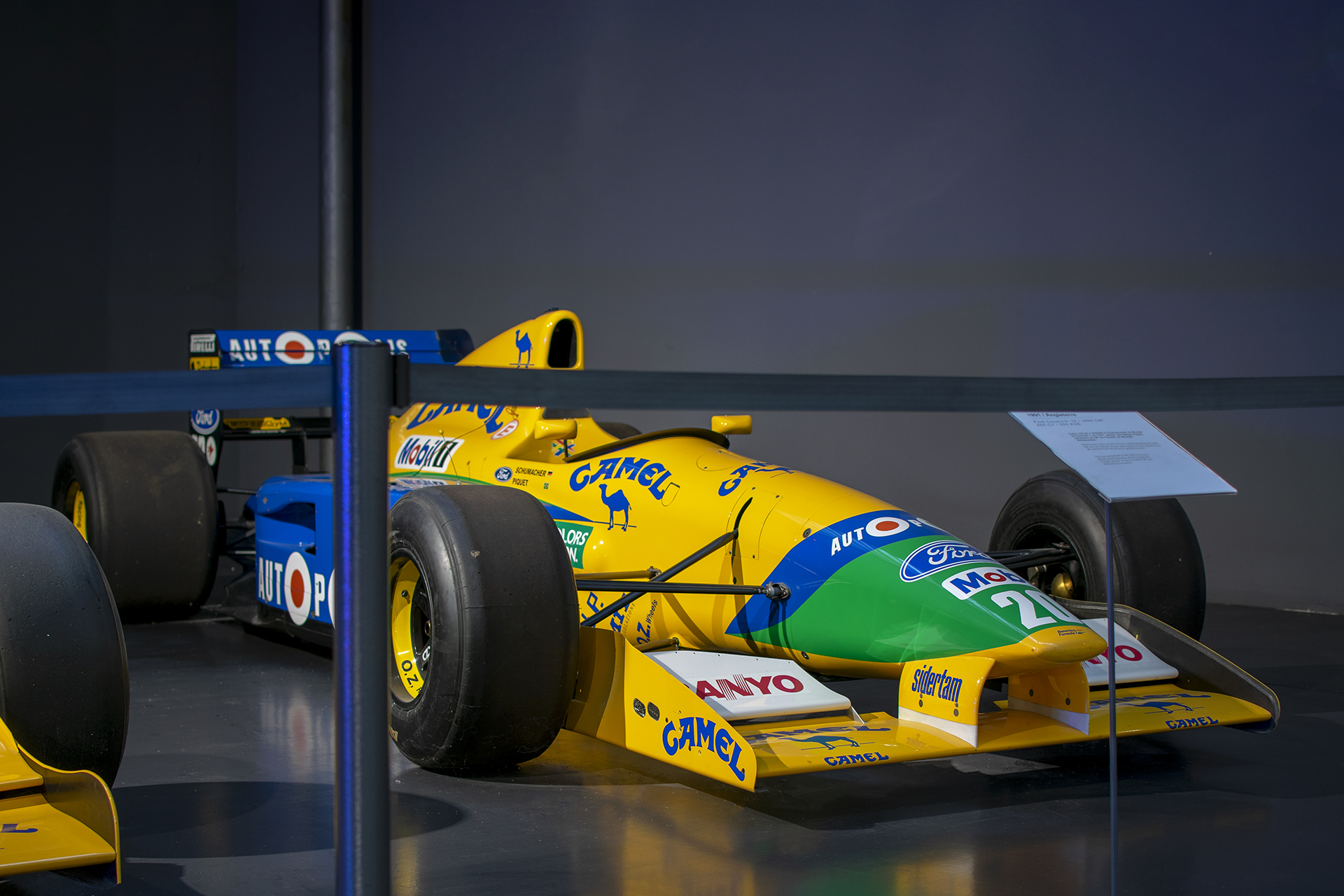 Benetton B191-02 1991 - Cité de l'automobile, Collection Schlumpf, Mulhouse, 2020