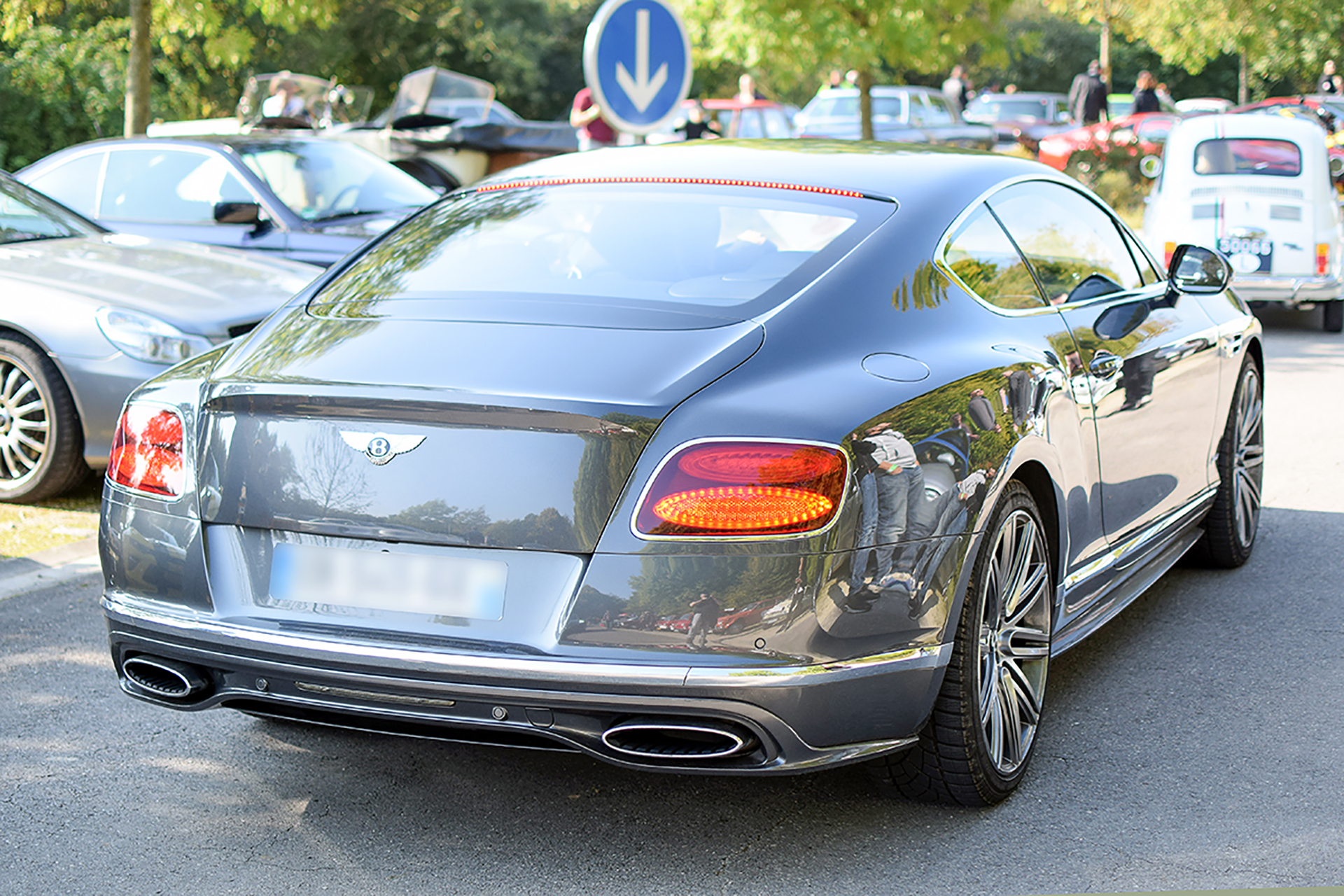 Bentley Continental GT I phase 2 Speed arrière - Automania ,2017, Manderen, Château de Malbrouck