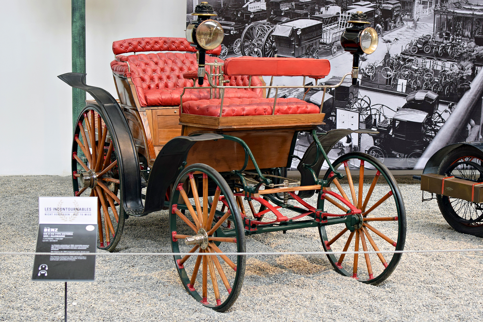 Benz Victoria 1893 front right - Cité de l'automobile, Collection Schlumpf, Mulhouse
