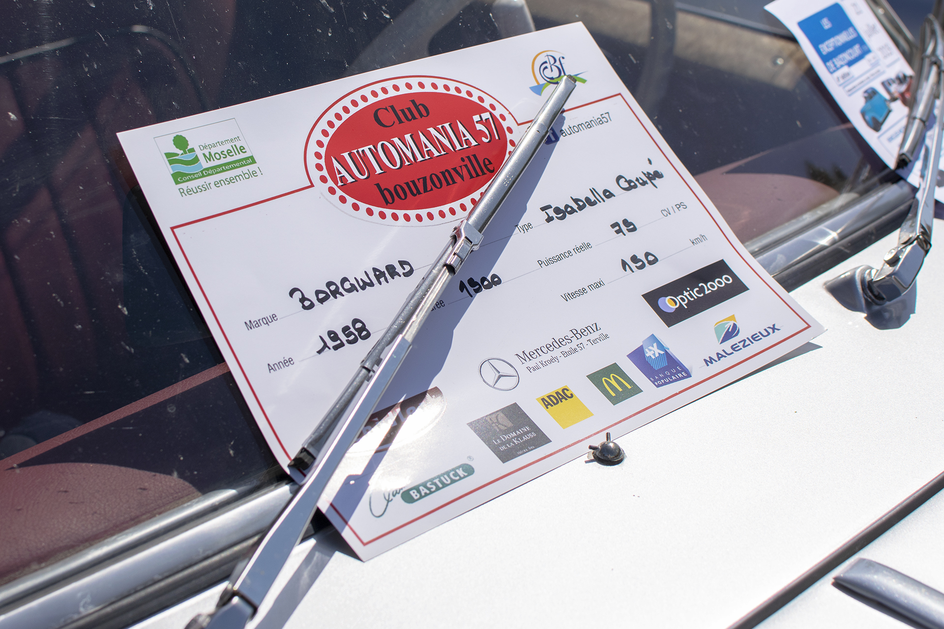 Borgward Isabella coupé 1958 infos - Automania 2019, Edling les Anzeling, Hara du Moulin Borgward Isabella coupé 1958 infos - Automania 2019, Edling les Anzeling, Hara du Moulin