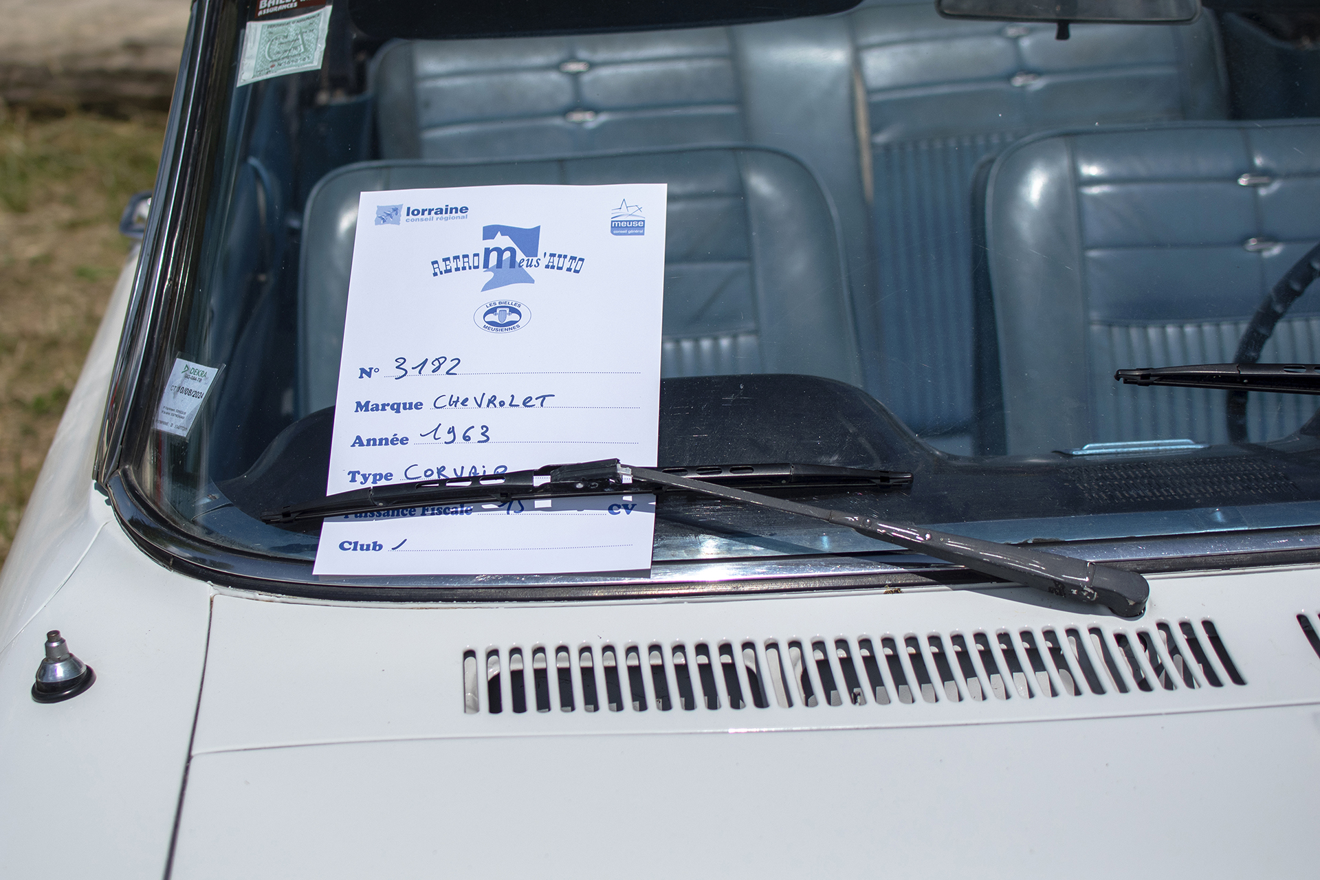 Chevrolet Corvair I 1963 infos - Rétro Meus'Auto ,2023, Heudicourt, Lac de la Madine
