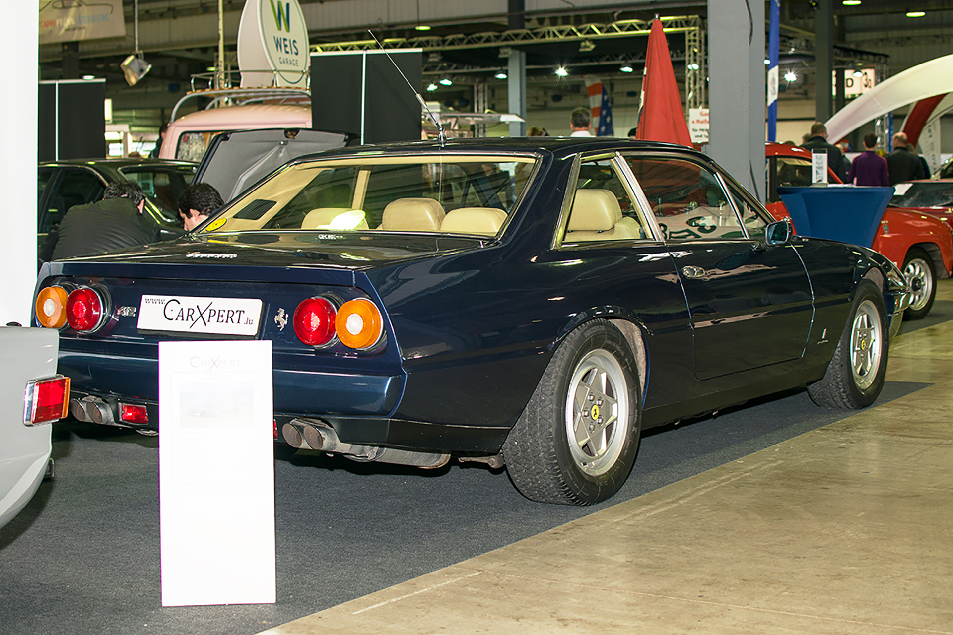 Ferrari 412i arrière - LOF, Autotojumble, Luxembourg, 2019