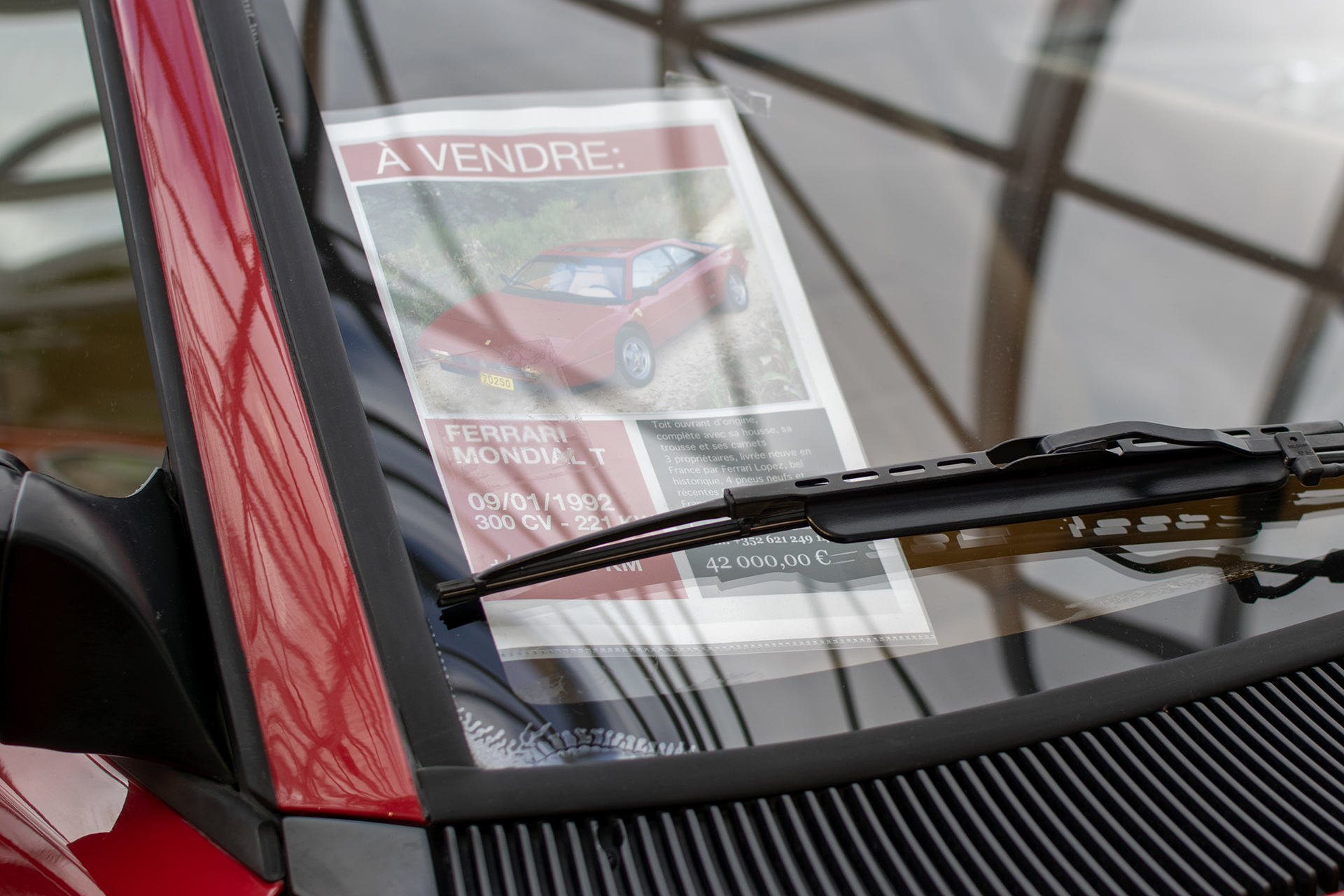 Ferrari Mondial T 1992 infos - LOF, Autotojumble, Luxembourg, 2020