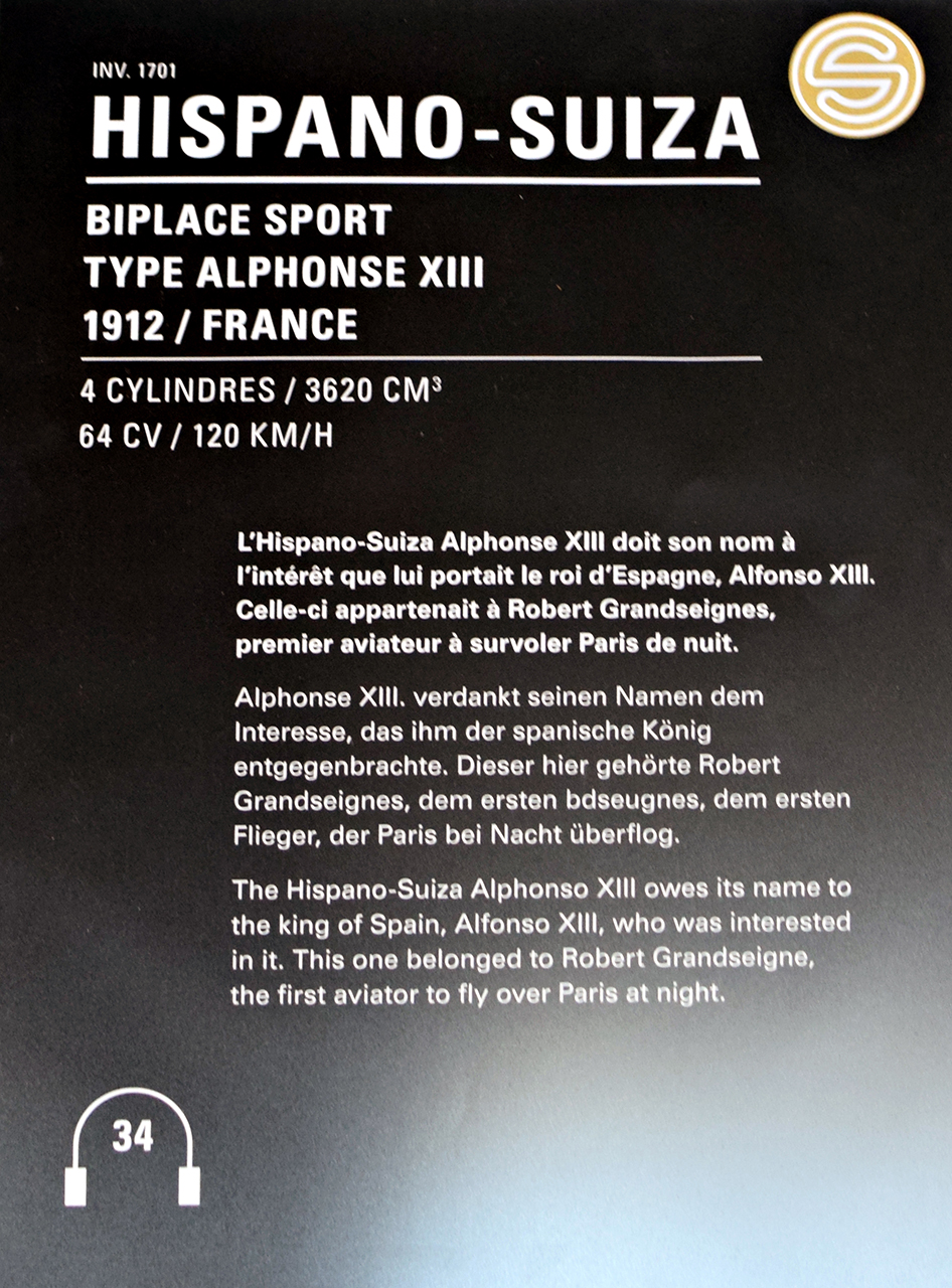 Hispano-Suiza Alphonse XIII biplace sport 1912 - Cité de l'automobile, Collection Schlumpf, Mulhouse Hispano-Suiza Alphonse XIII biplace sport 1912 - Cité de l'automobile, Collection Schlumpf, Mulhouse