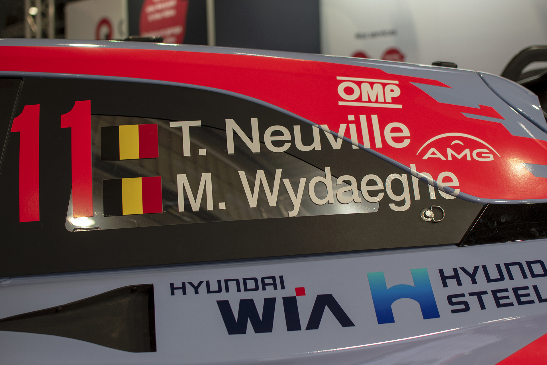  Hyundai i20 II de compétition WRC (Neuville,Wydaeghe) pilotes - International Motor Show ,2025 ,Luxembourg